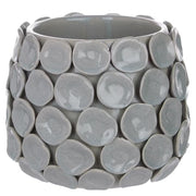 SKY Blumentopf - Steingut - Grau