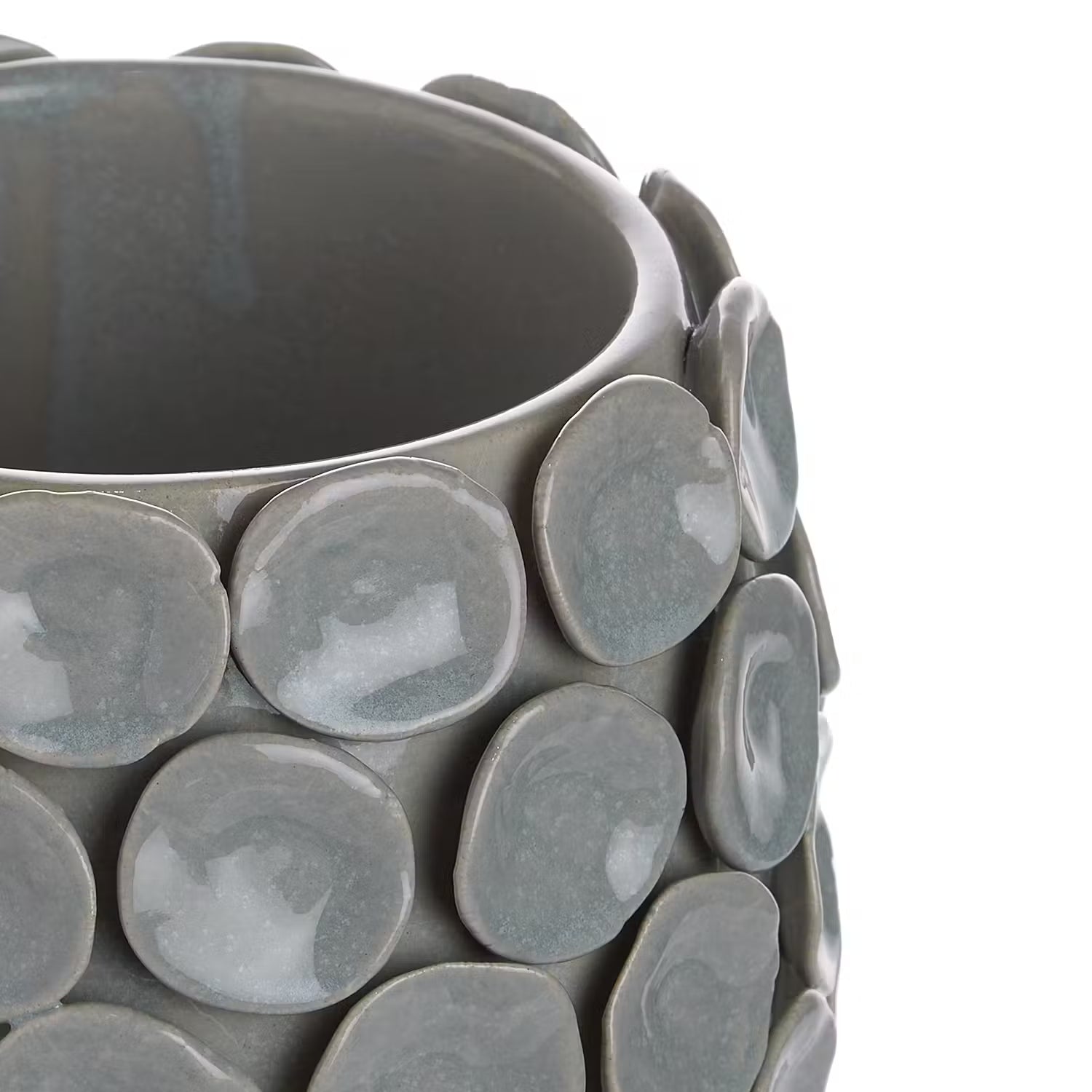 SKY Blumentopf - Steingut - Grau