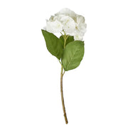 FLORISTA Kunstblume Hortensie - Polyester / Polyethylen / Draht - Weiß