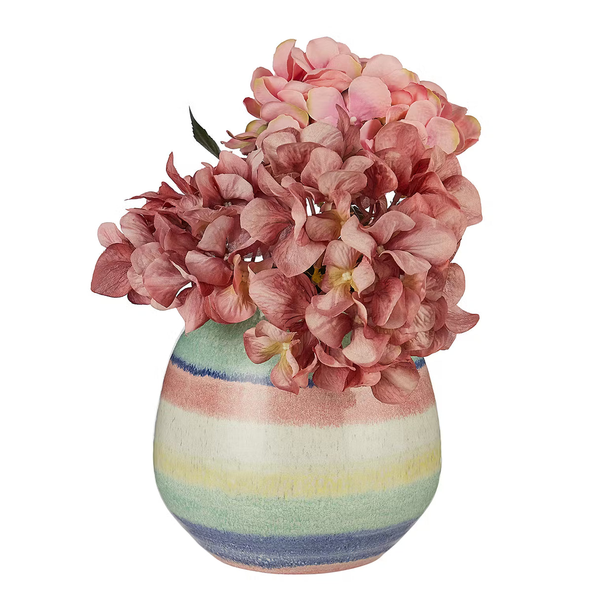 PRAIA Vase Streifen – Authentische Terracotta-Deko – BUTLERS