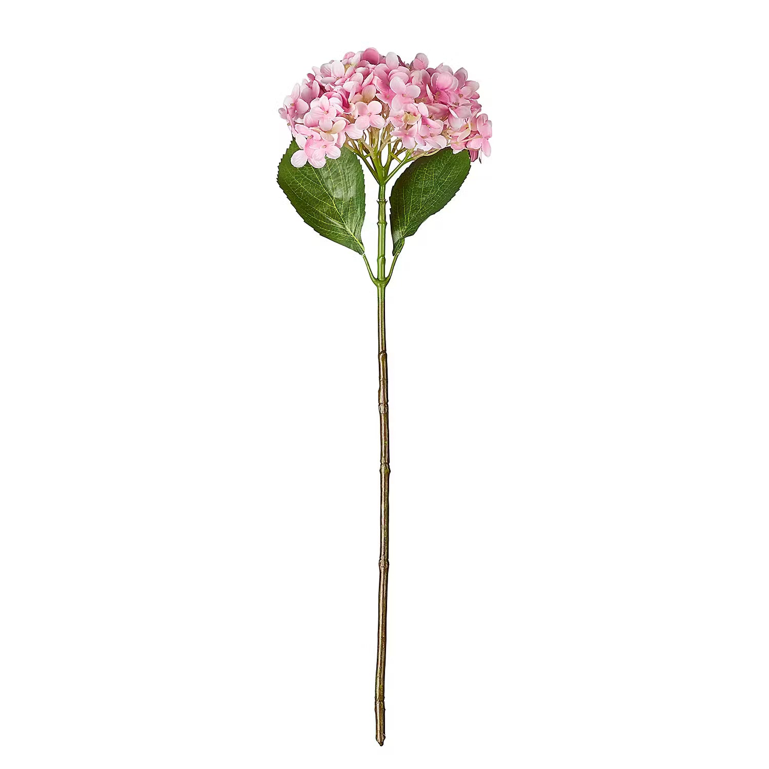FLORISTA Kunstblume Hortensie - Polyester / Polyethylen / Draht - Rosa