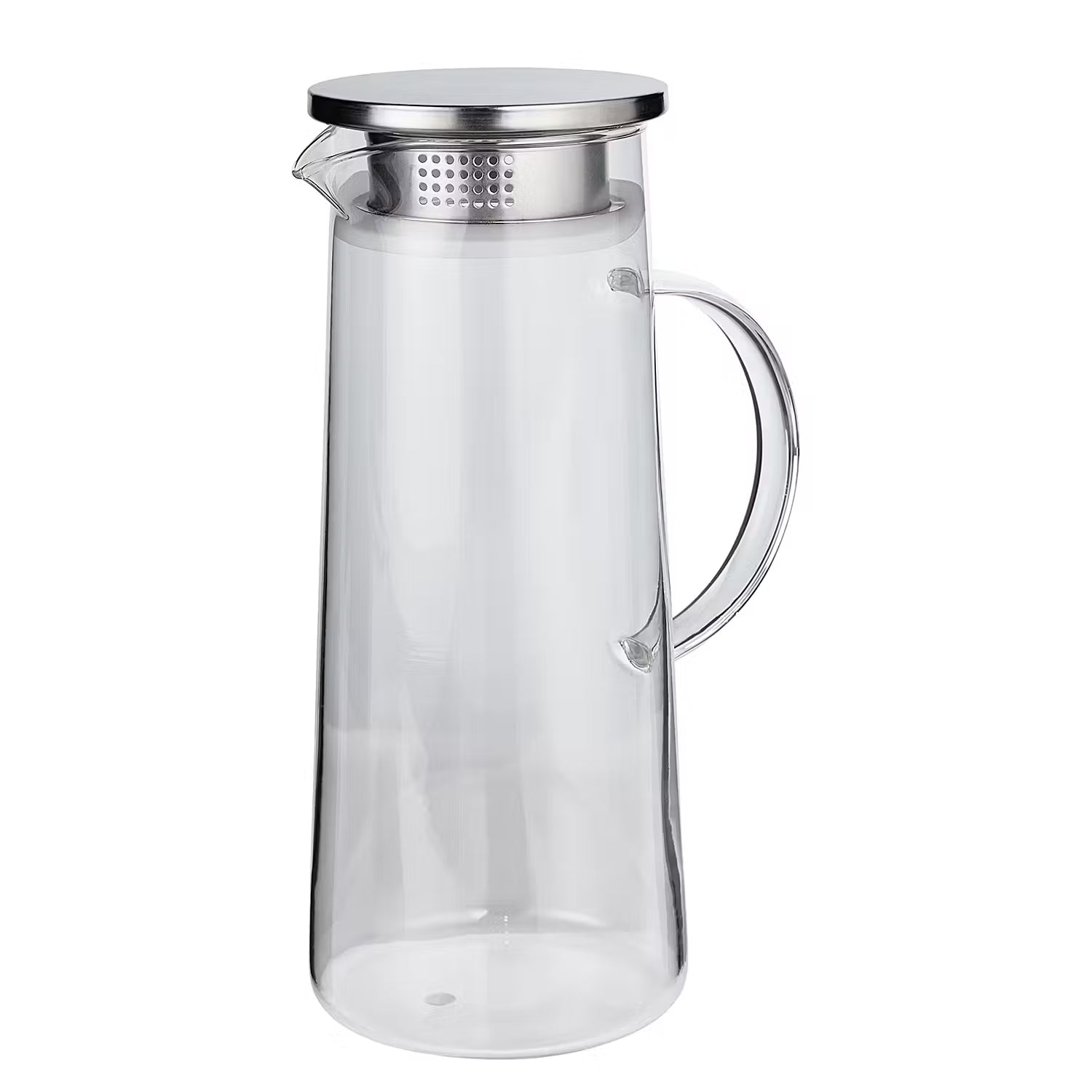 SPOUT Karaffe - Borosilikatglas / Edelstahl / Silikon - Transparent