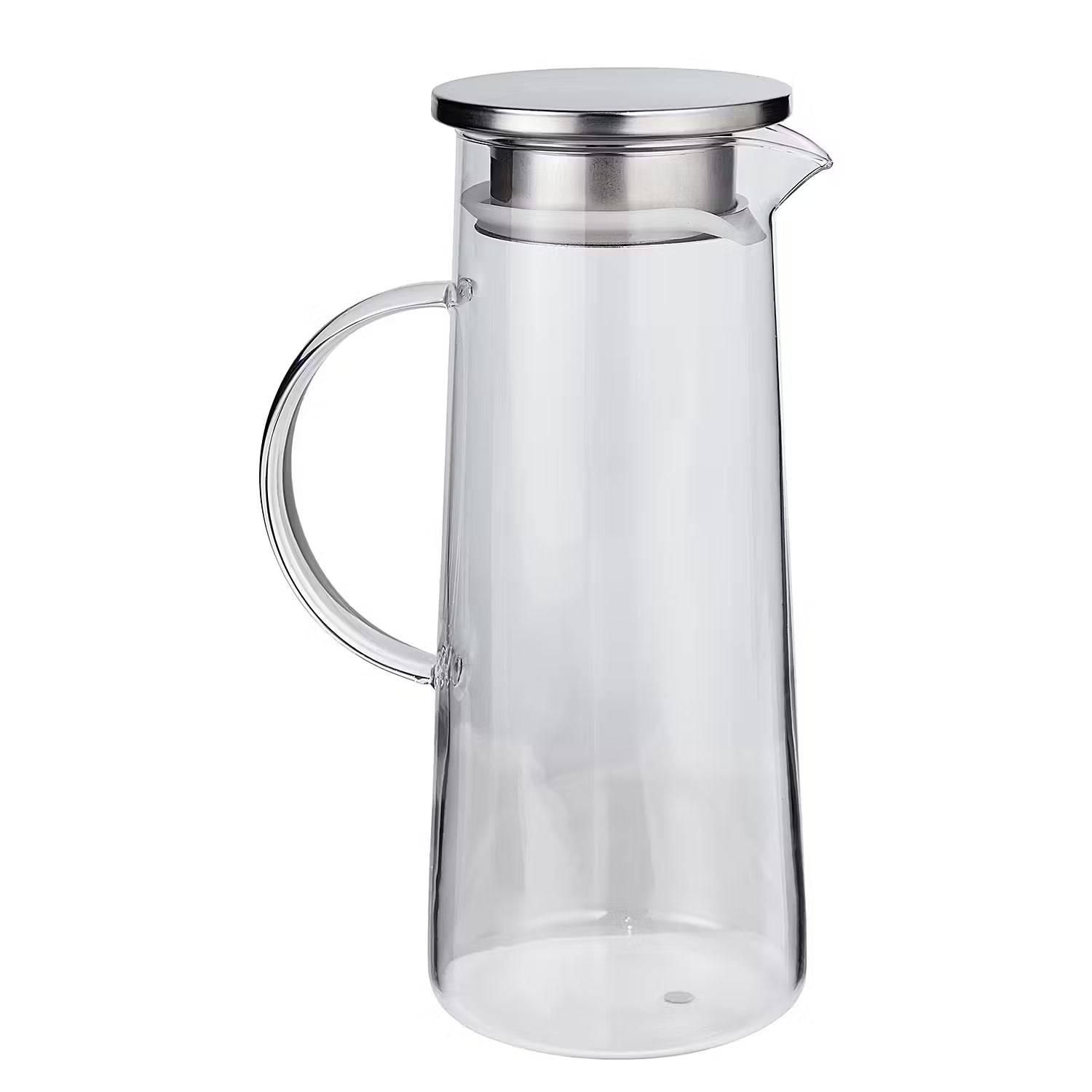 SPOUT Karaffe - Borosilikatglas / Edelstahl / Silikon - Transparent