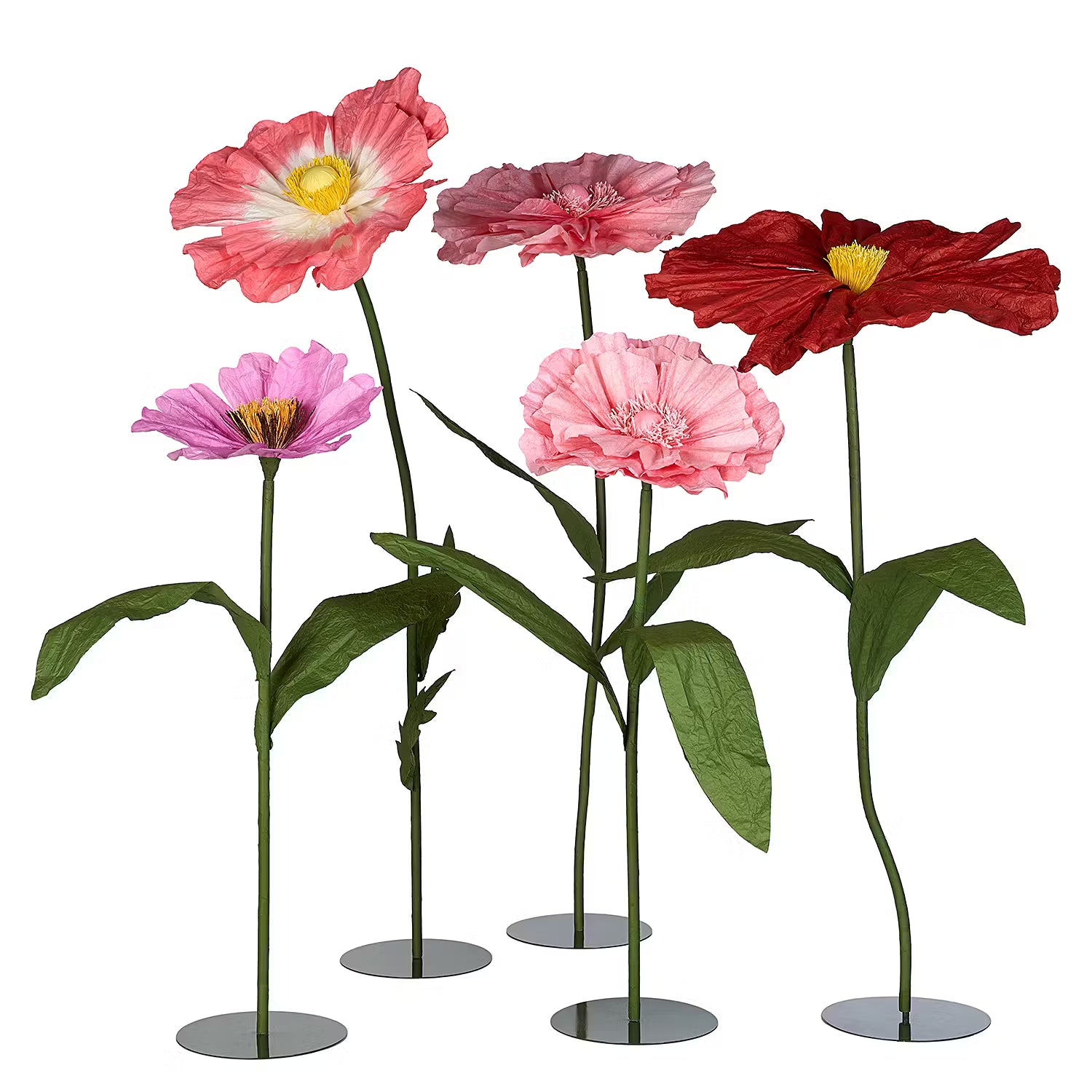 BLOOM Deko-Blume - Papier / Eisen - Violett