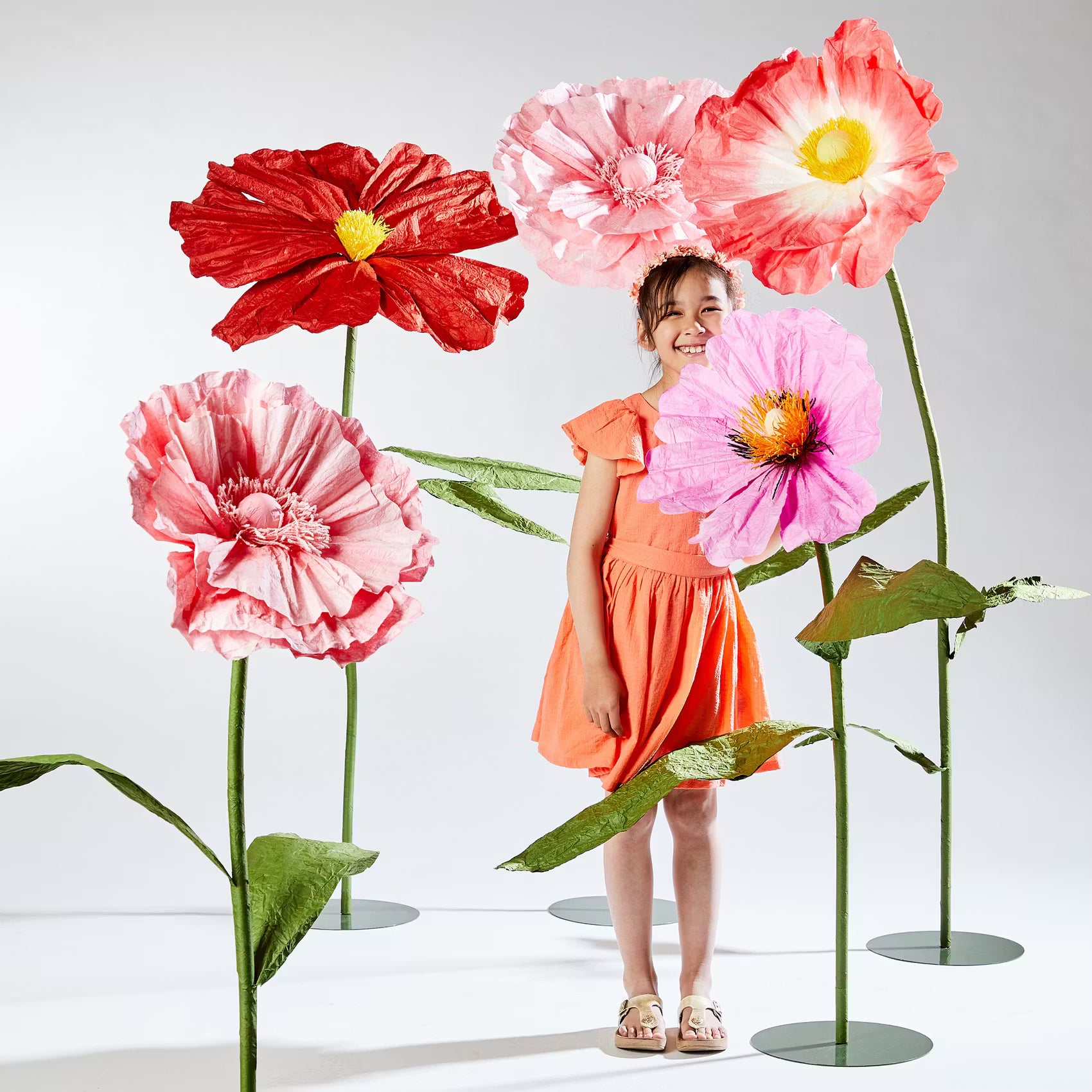 BLOOM Deko-Blume - Papier / Eisen - Violett