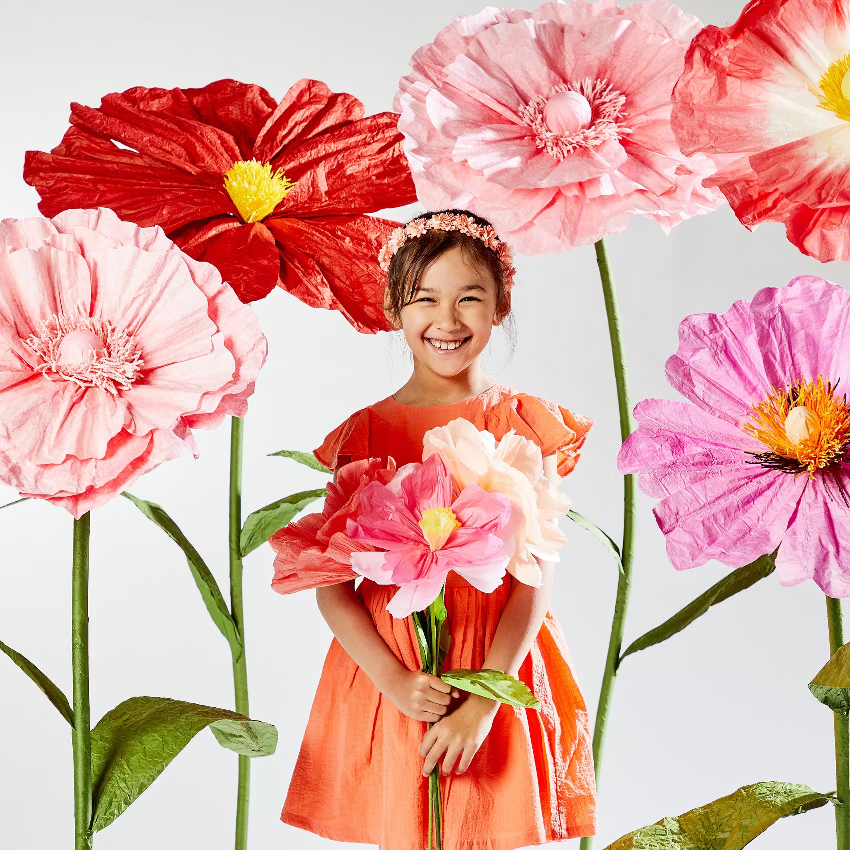 BLOOM Deko-Blume - Papier / Eisen - Violett