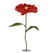BLOOM Deko-Blume - Papier / Eisen - Rot