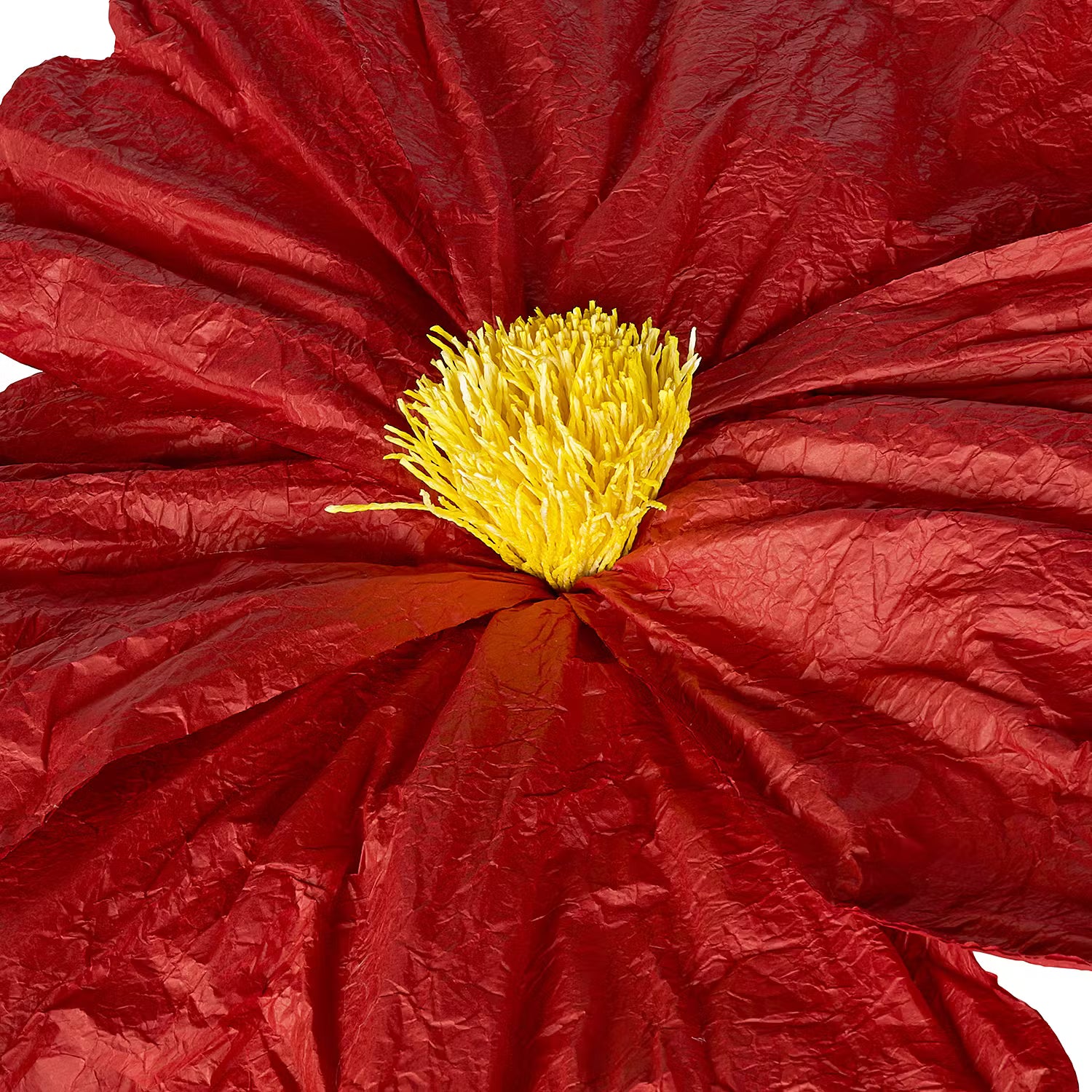 BLOOM Deko-Blume - Papier / Eisen - Rot