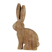 EASTER Deko-Hase - Mangoholz - Braun