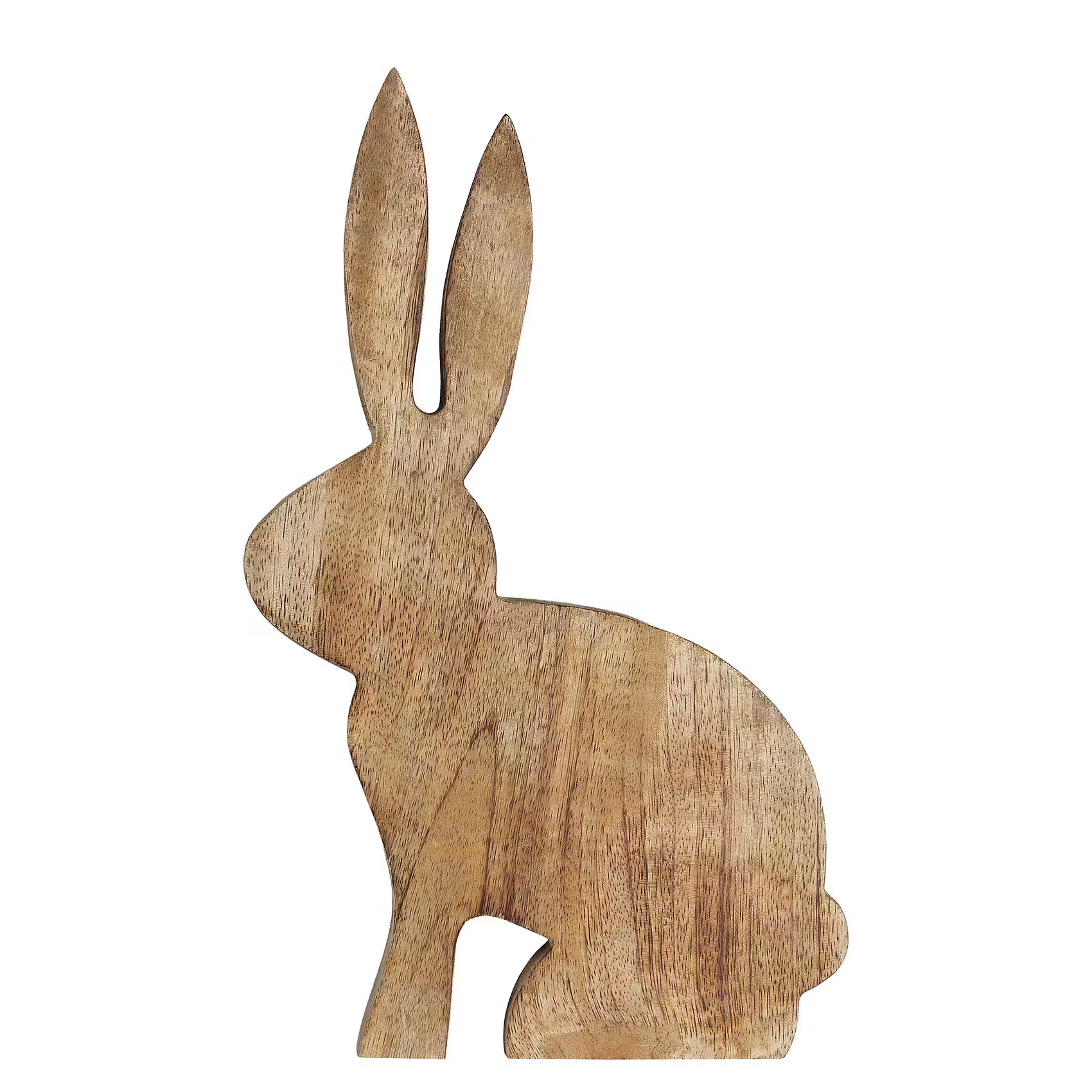 EASTER Deko-Hase - Mangoholz - Braun