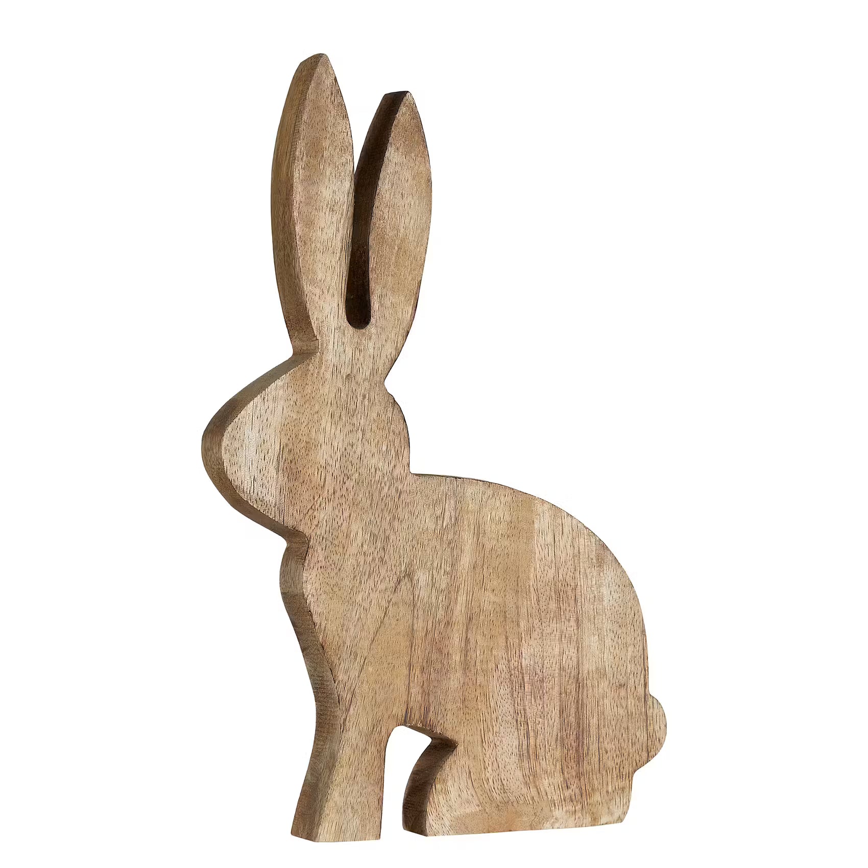 EASTER Deko-Hase - Mangoholz - Braun