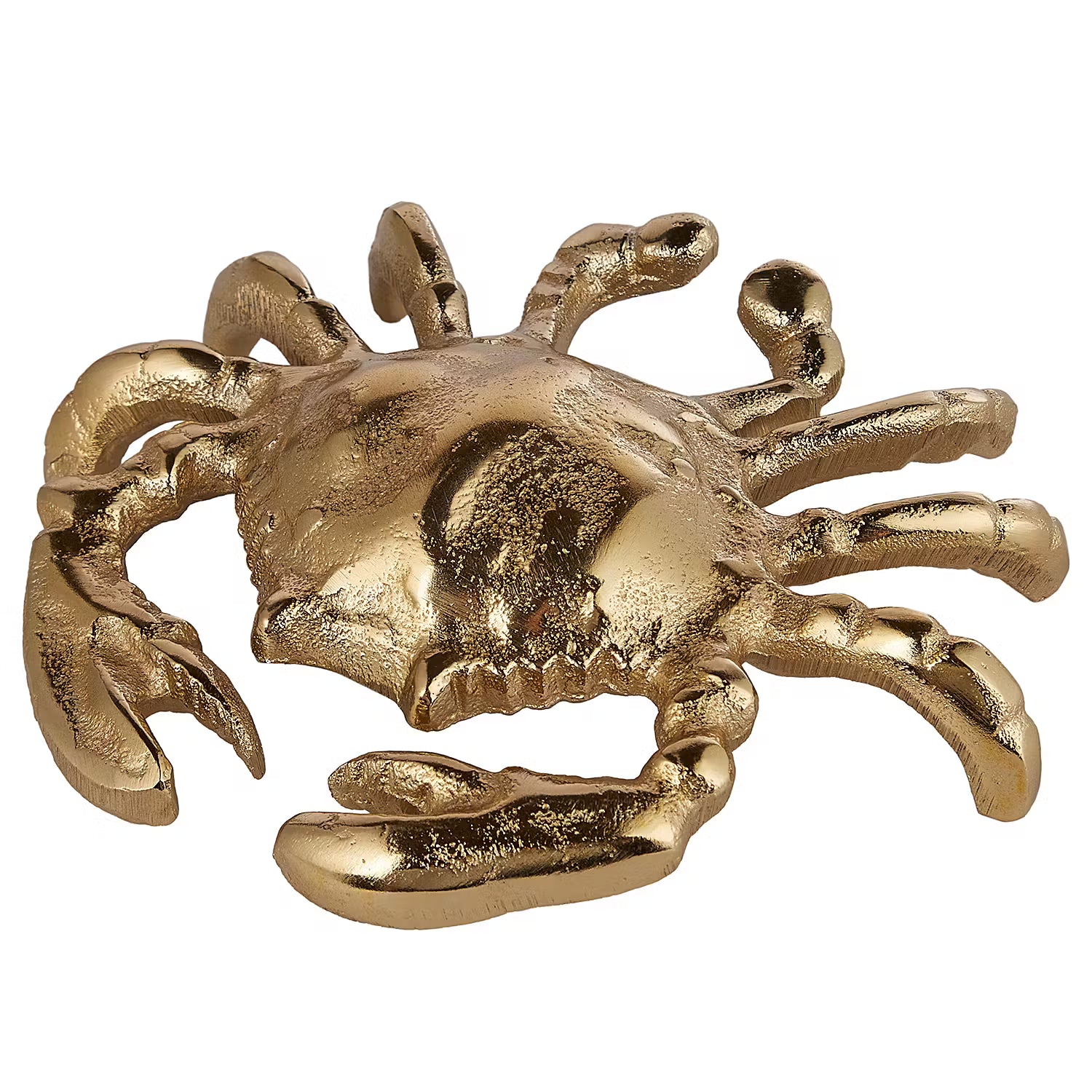 GOLDEN NATURE Deko-Krabbe - Aluminium - Gold