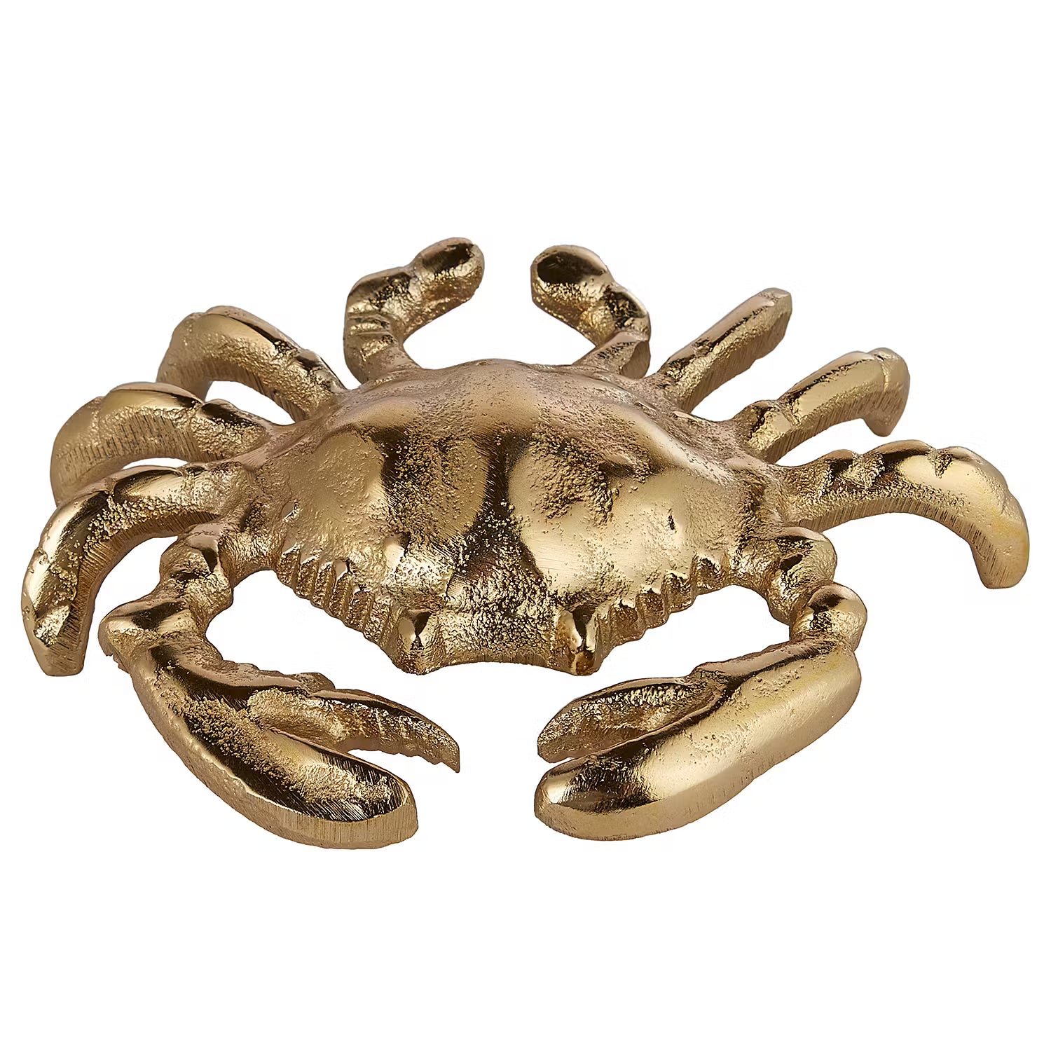 GOLDEN NATURE Deko-Krabbe - Aluminium - Gold