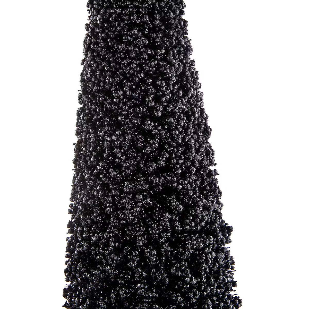 X-MAS Glitter-Baum - Kunststoff, Eisen, MDF - Schwarz