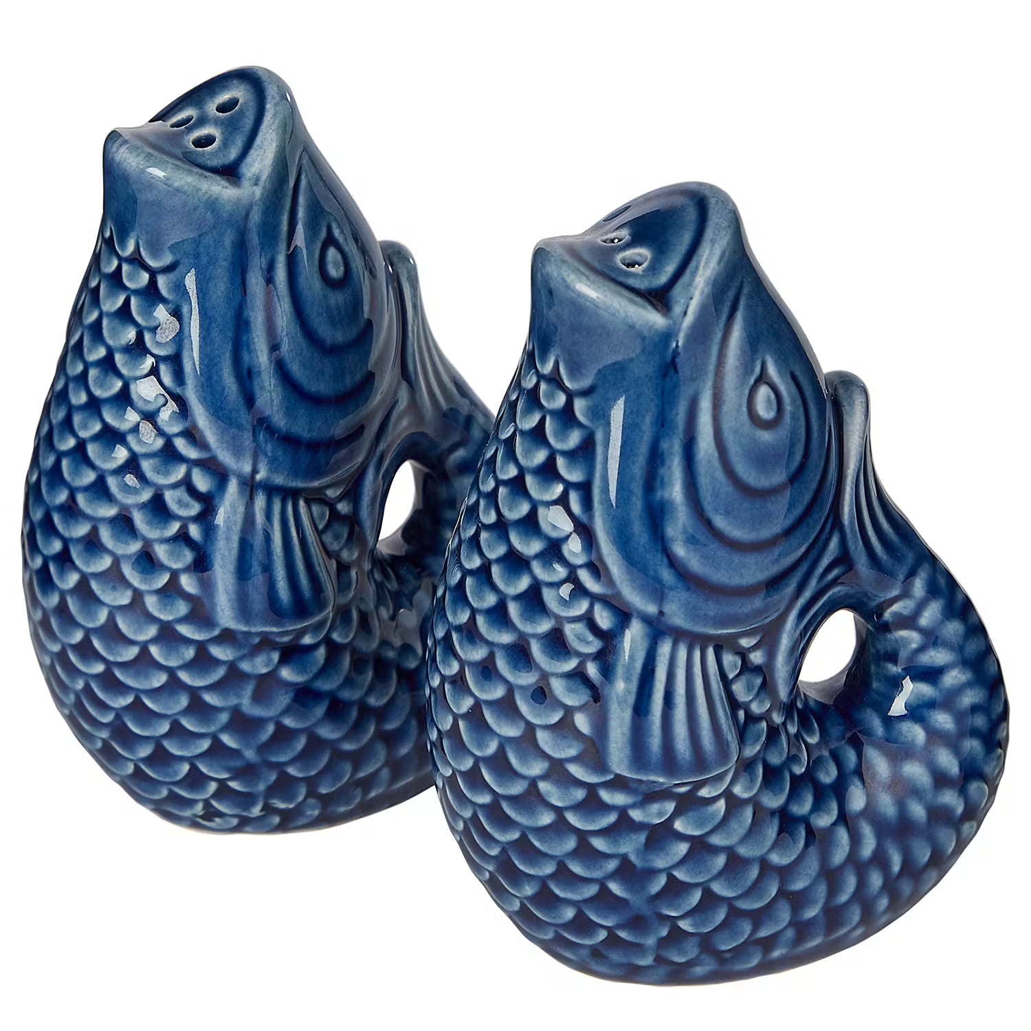 SALT & PEPPER Salz-& Pfefferstreuer-Set 2-tlg. - Dolomit /  Silikon - Blau
