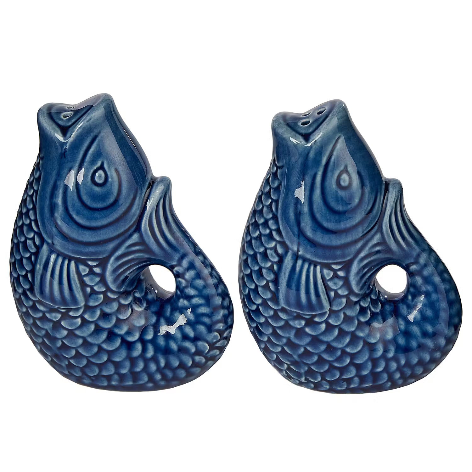 SALT & PEPPER Salz-& Pfefferstreuer-Set 2-tlg. - Dolomit /  Silikon - Blau