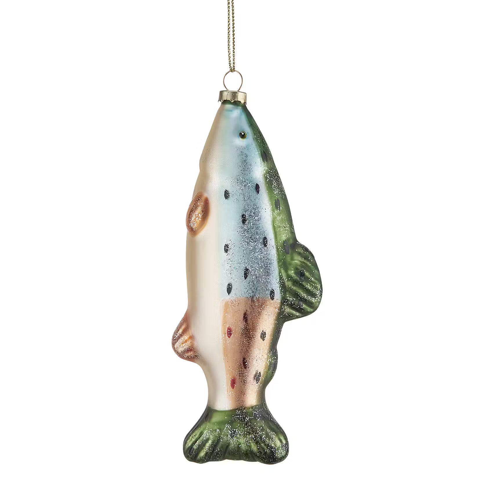 HANG ON  Baumanhänger Fisch - Glas - Dunkelgrün