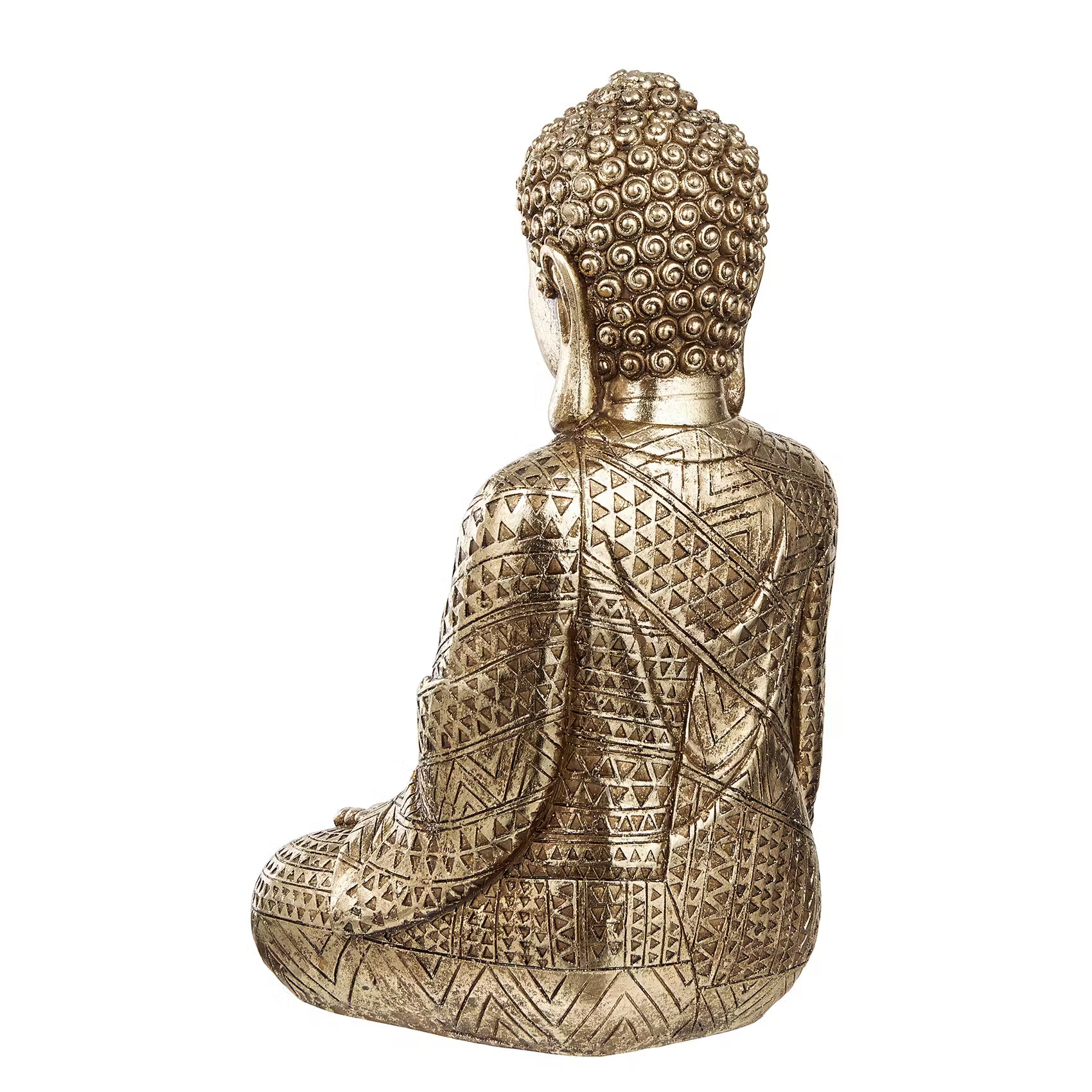 BUDDHA Deko-Figur - Polyresin - Gold