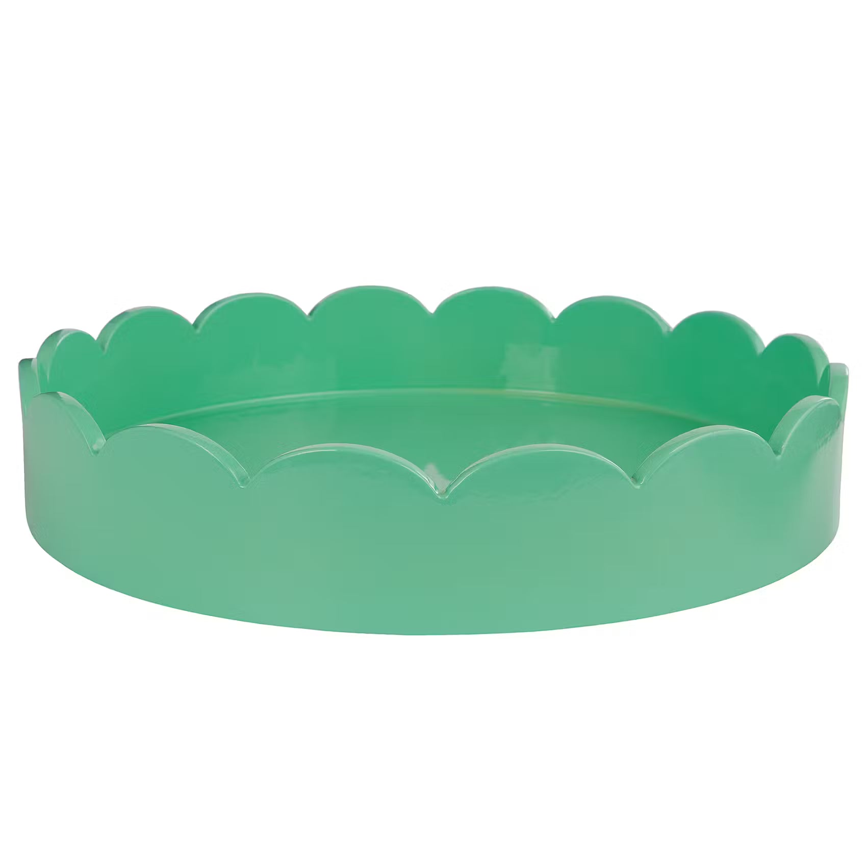 SCALLOP Tablett - MDF - Pastellgrün