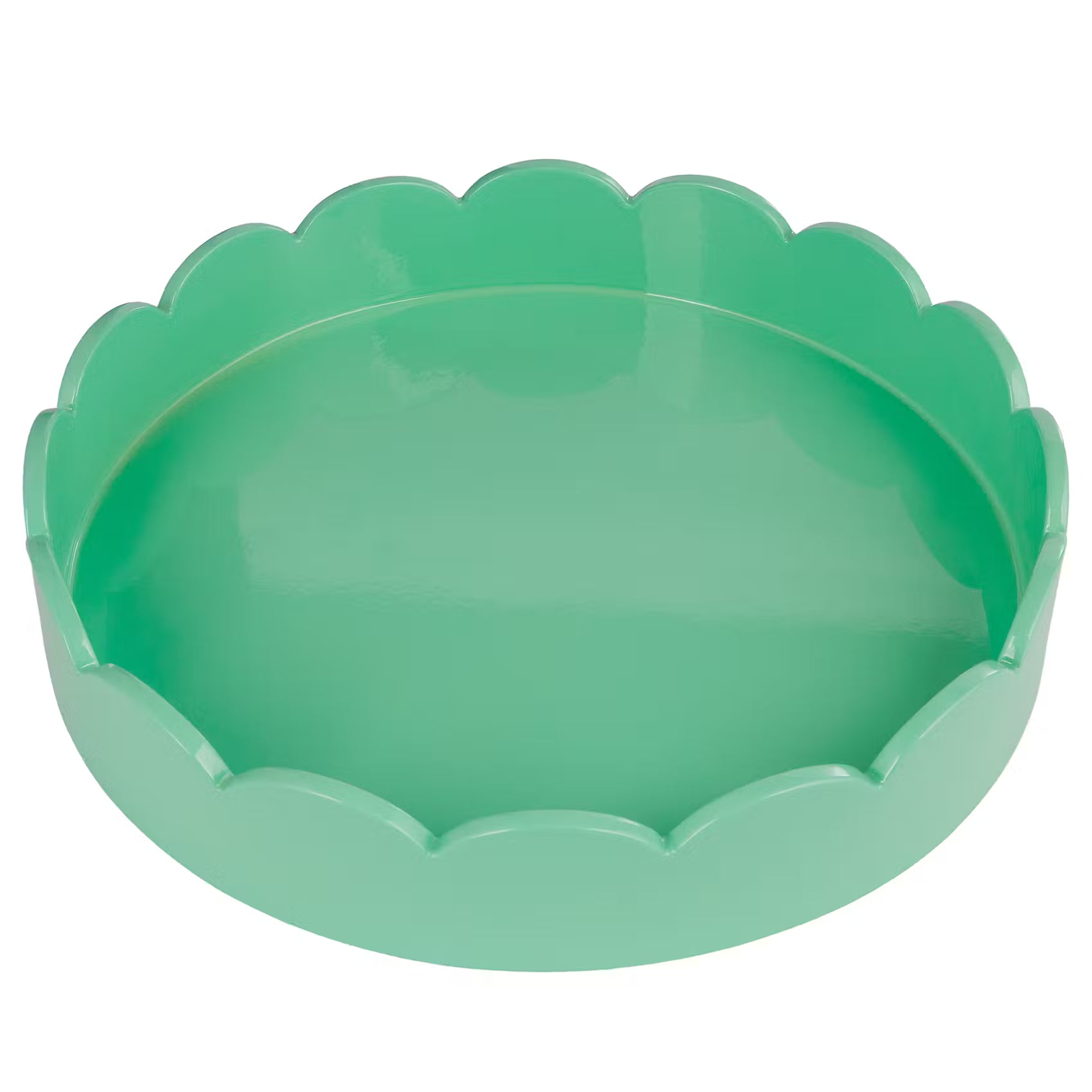 SCALLOP Tablett - MDF - Pastellgrün