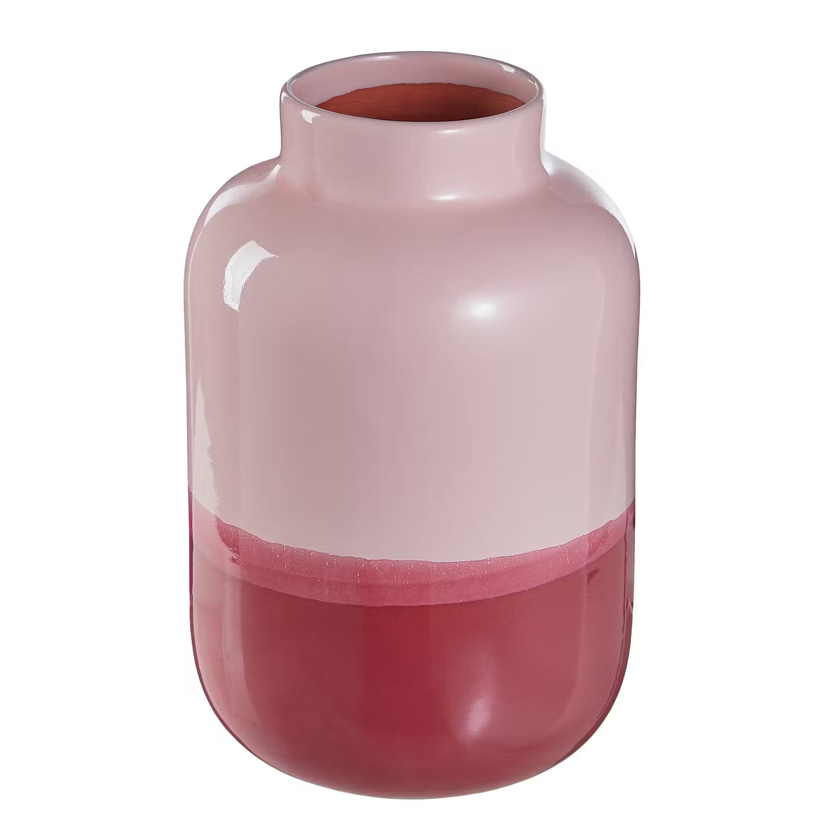 TWO TONE Vase - Terracotta - Pink