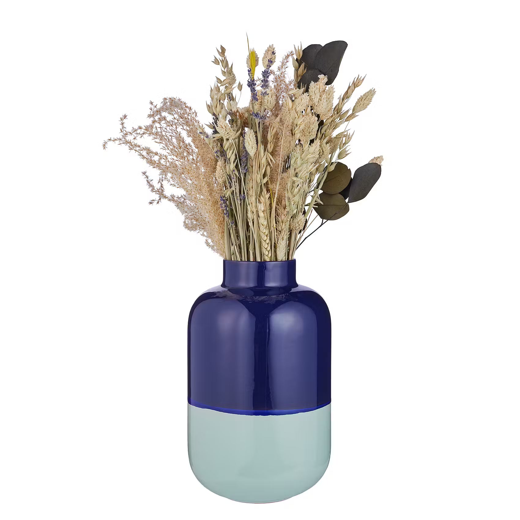 TWO TONE Vase - Terracotta - Dunkelblau