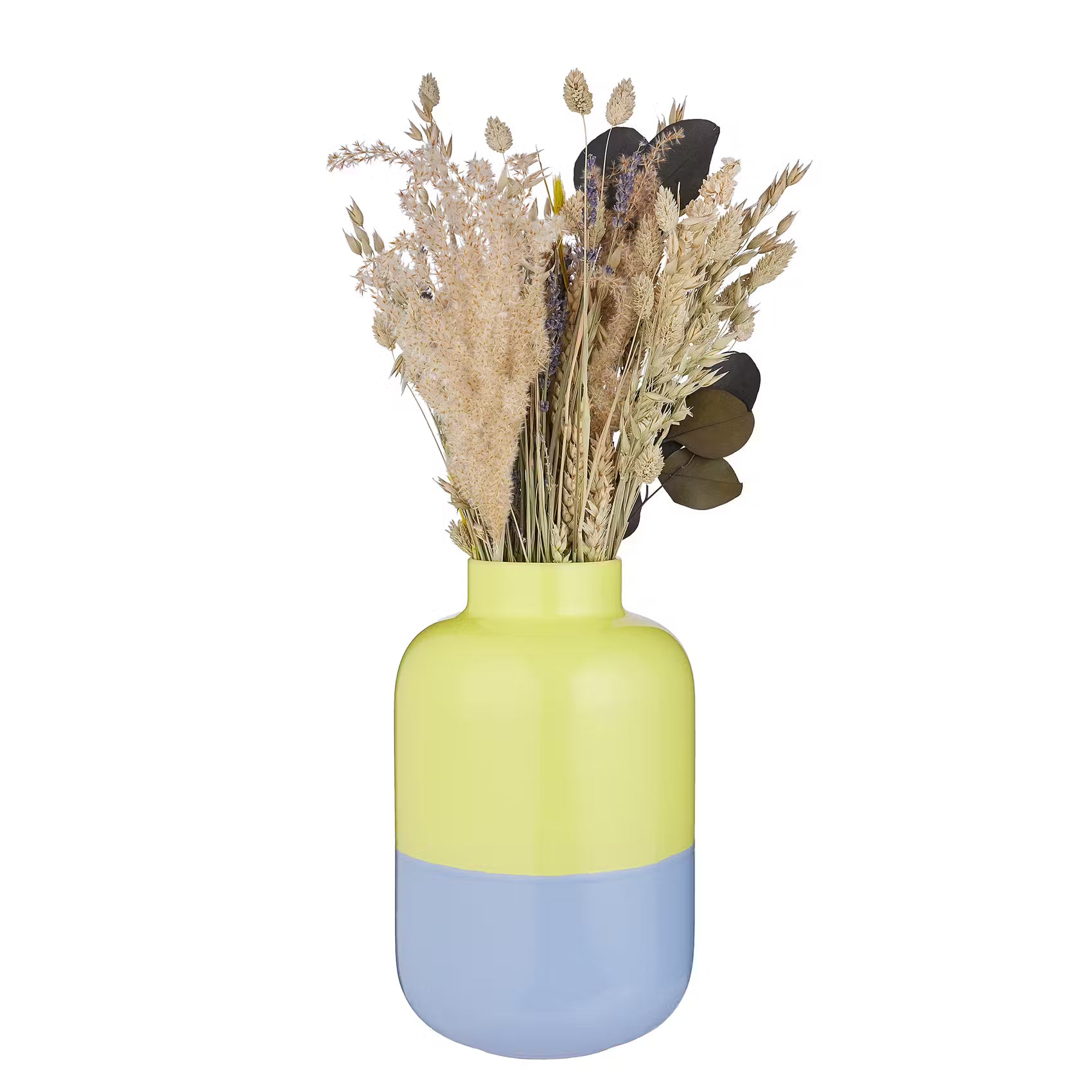 TWO TONE Vase - Terracotta - Gelb