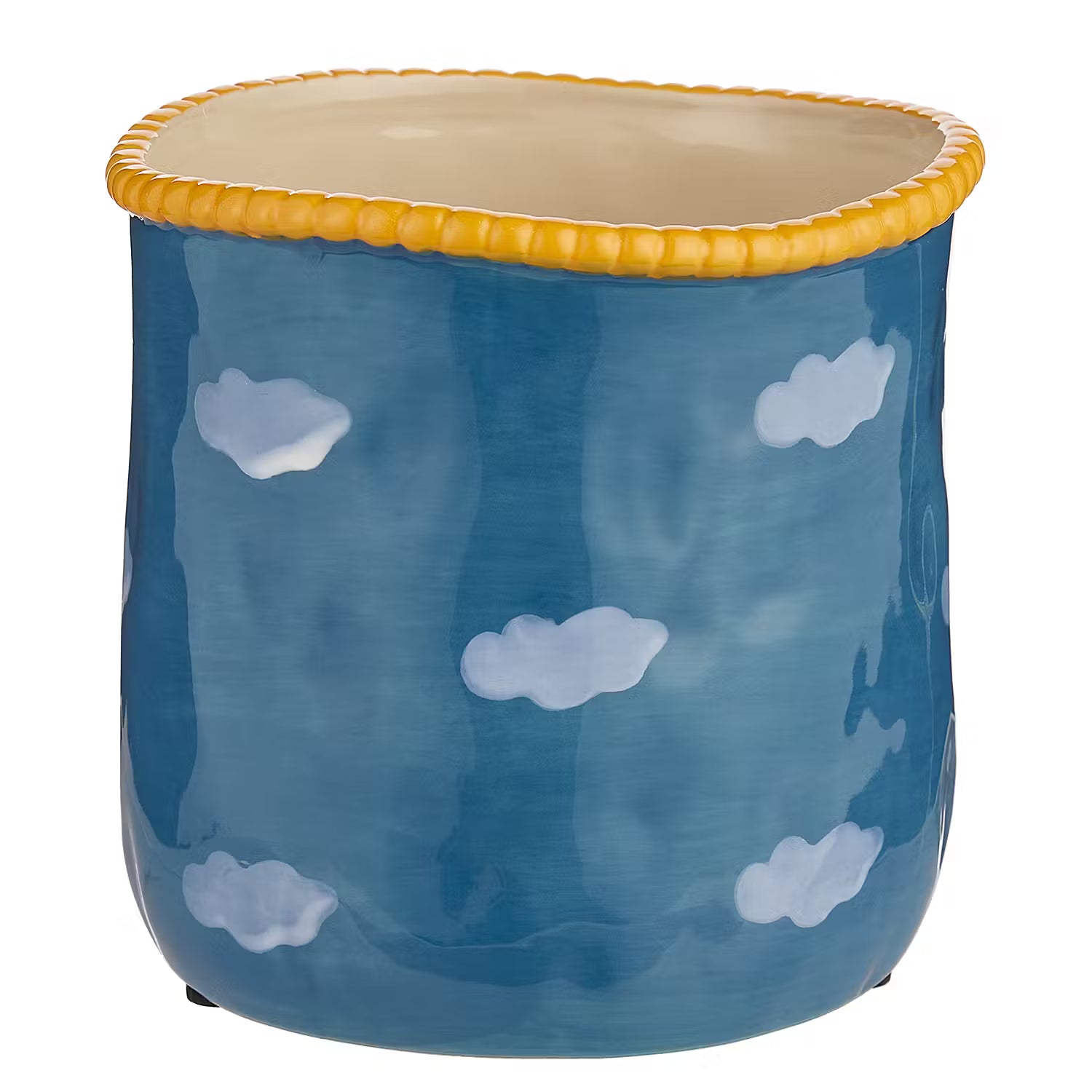 POTTERY Blumenübertopf - Steingut - Blau