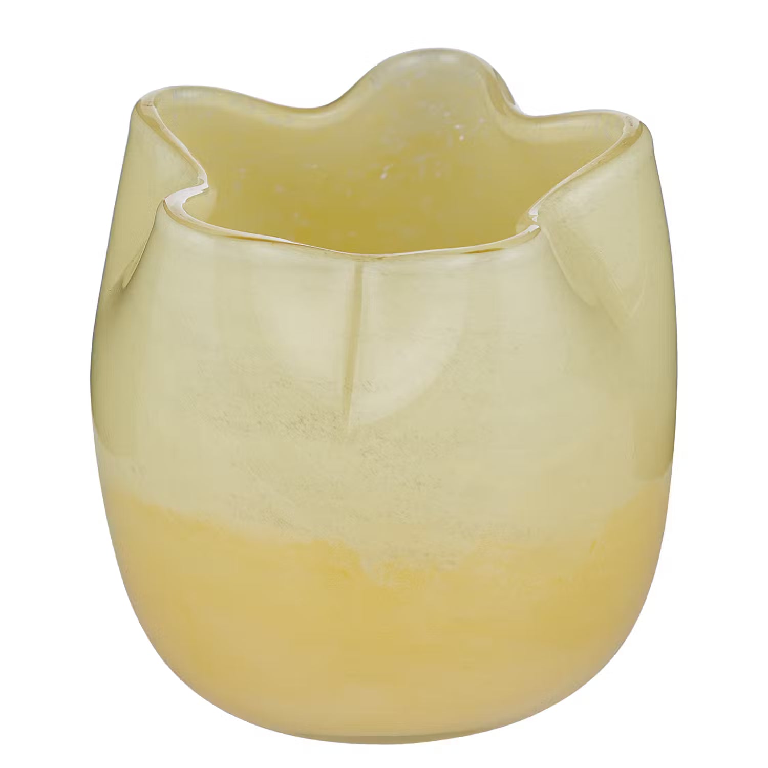 FUSED Windlicht - Glas - Gelb