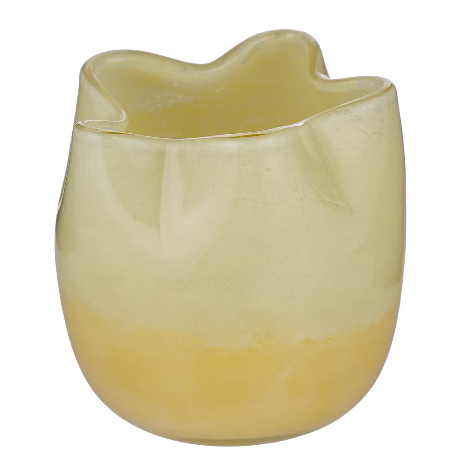 FUSED Windlicht - Glas - Gelb