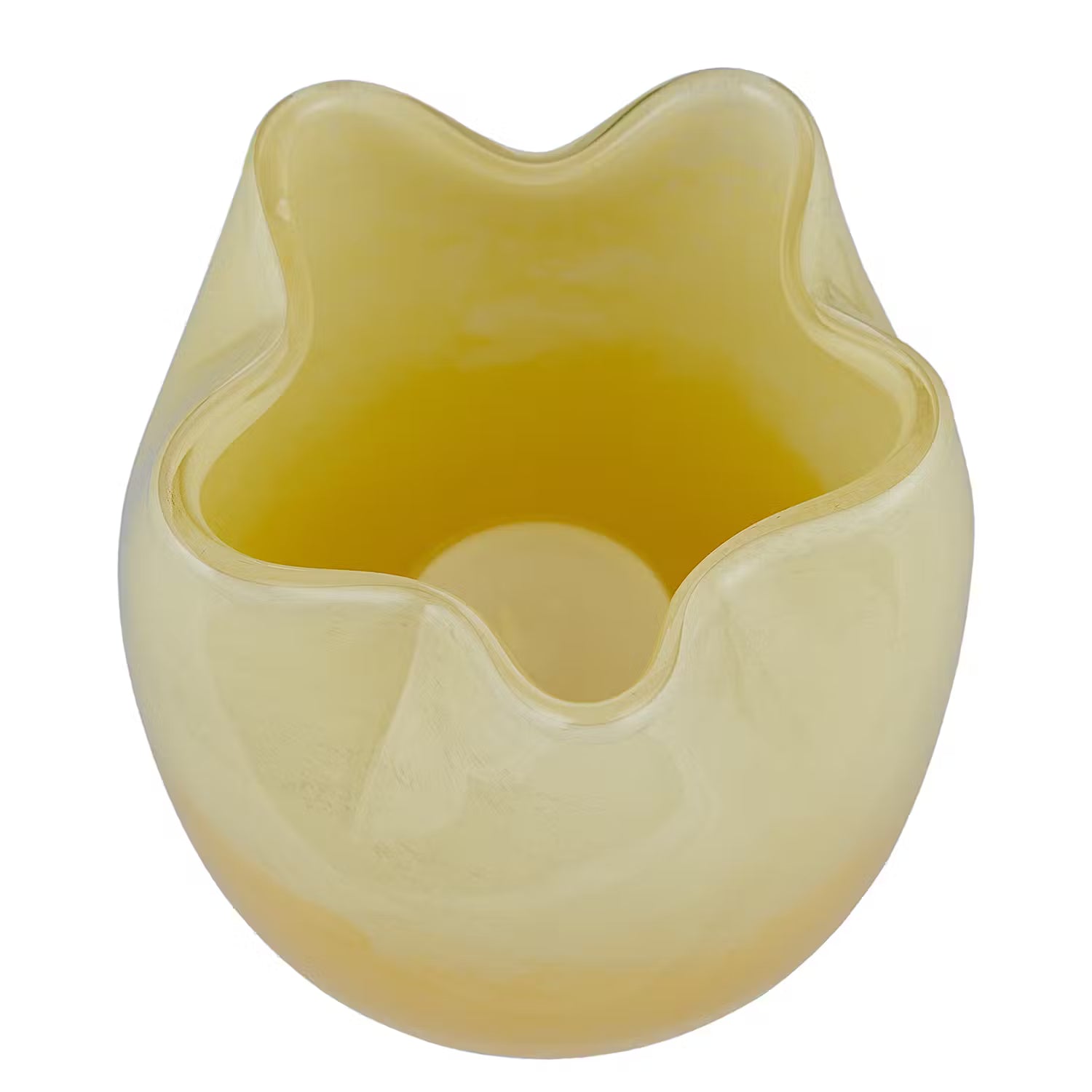 FUSED Windlicht - Glas - Gelb