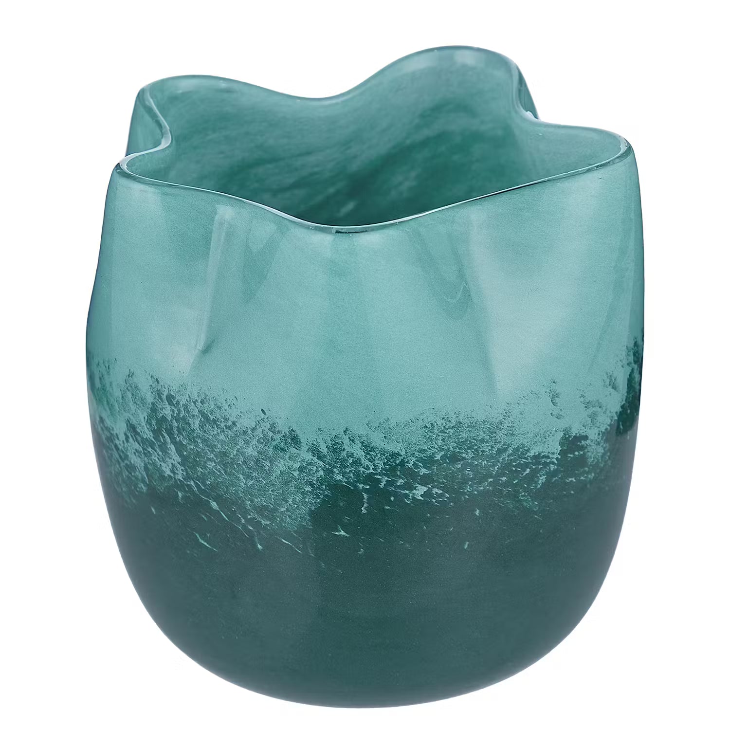 FUSED Windlicht - Glas - Türkis