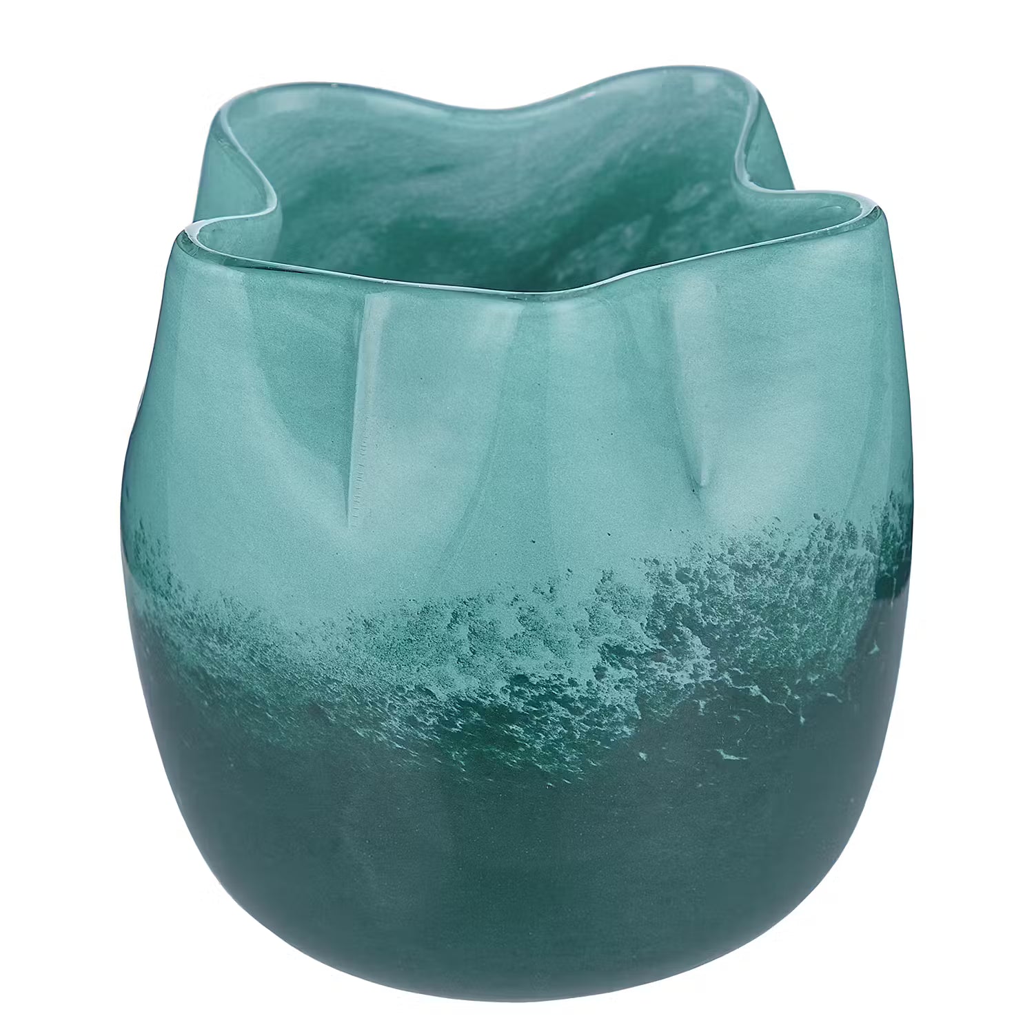 FUSED Windlicht - Glas - Türkis