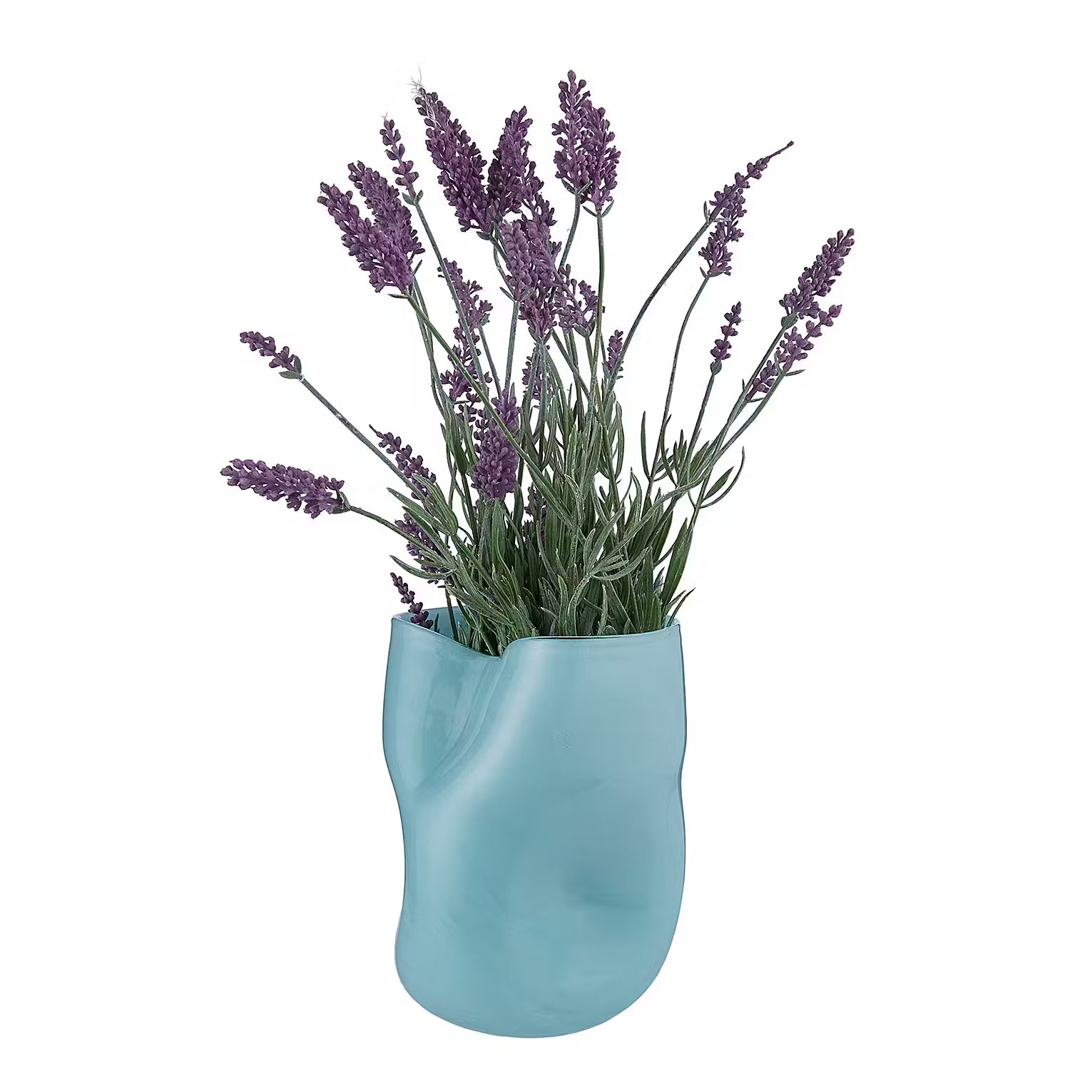 WAVE Vase - Glas - Pastellblau