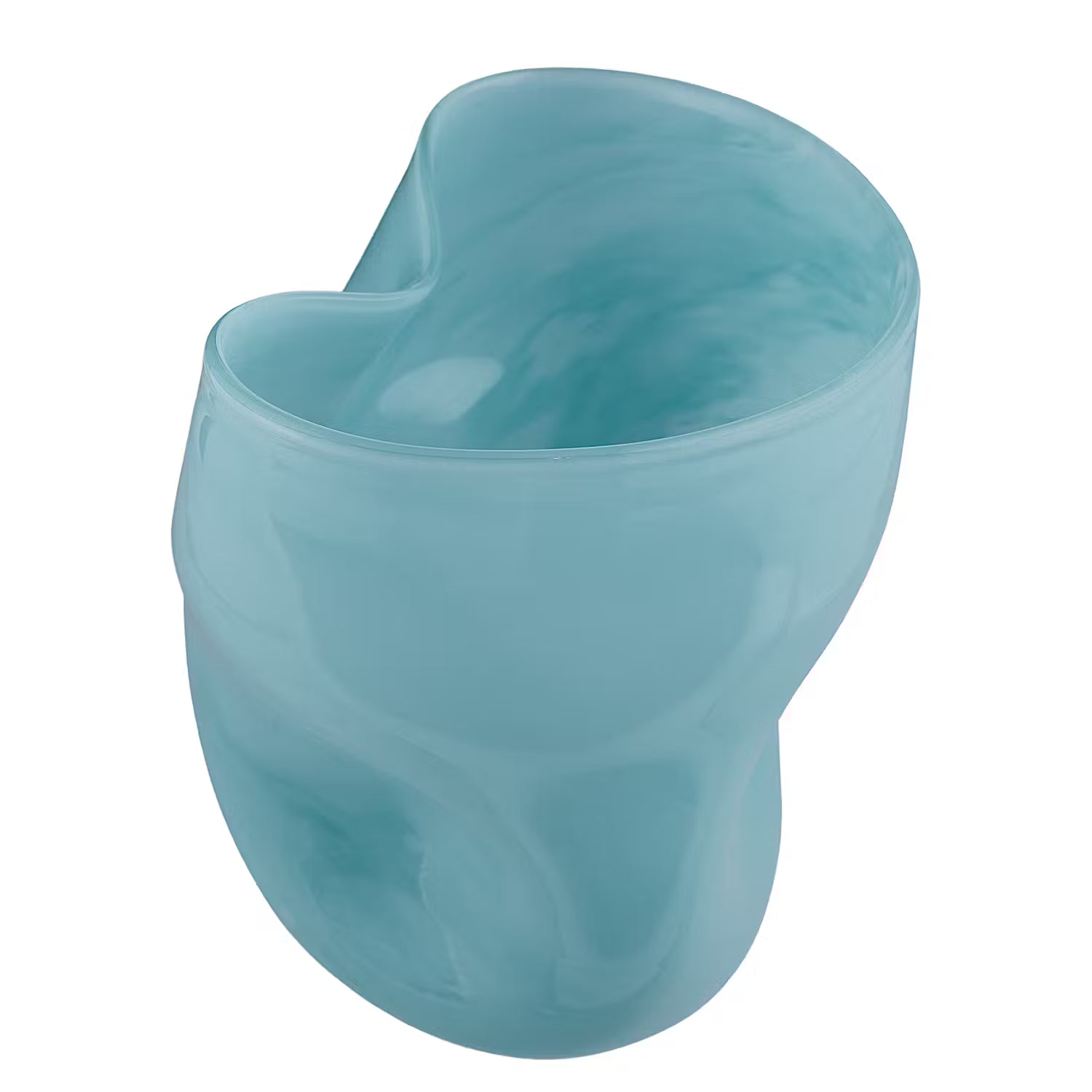 WAVE Vase - Glas - Pastellblau