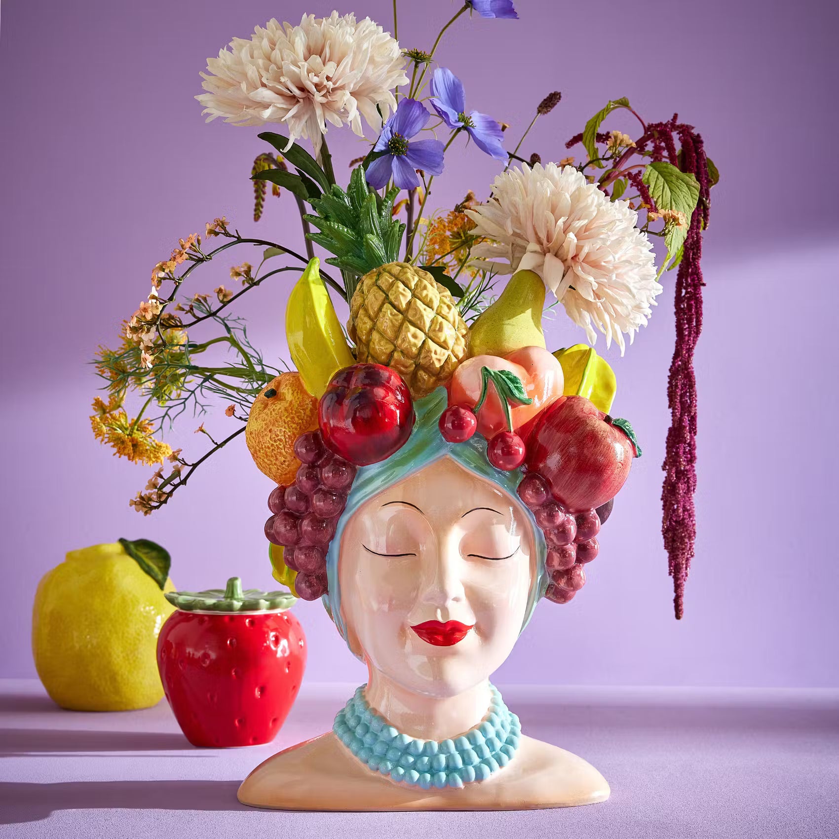 LIMA Vase - Polyresin - Bunt
