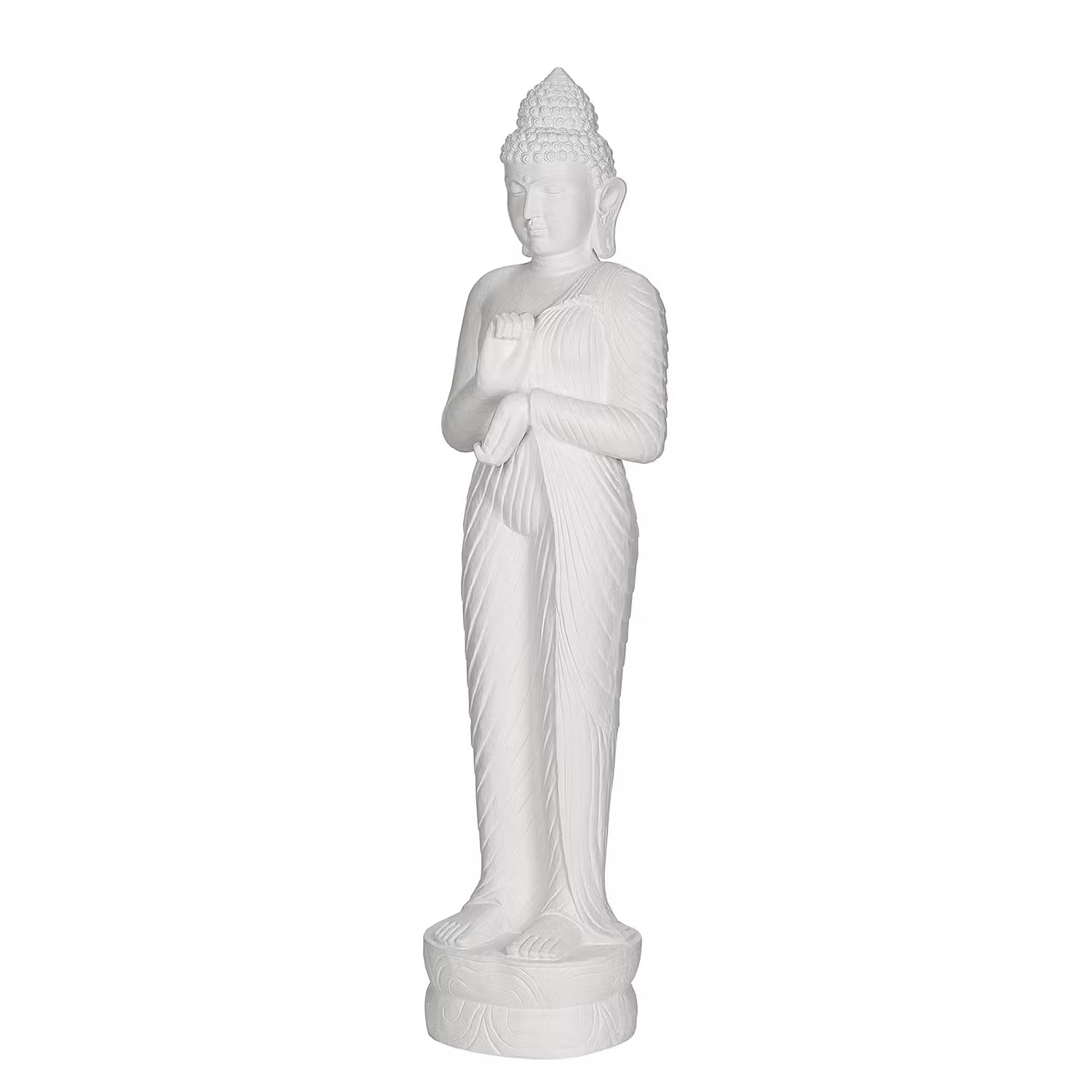BUDDHA Deko-Statue - Magnesia - Weiß
