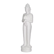 BUDDHA Deko-Statue - Magnesia - Weiß
