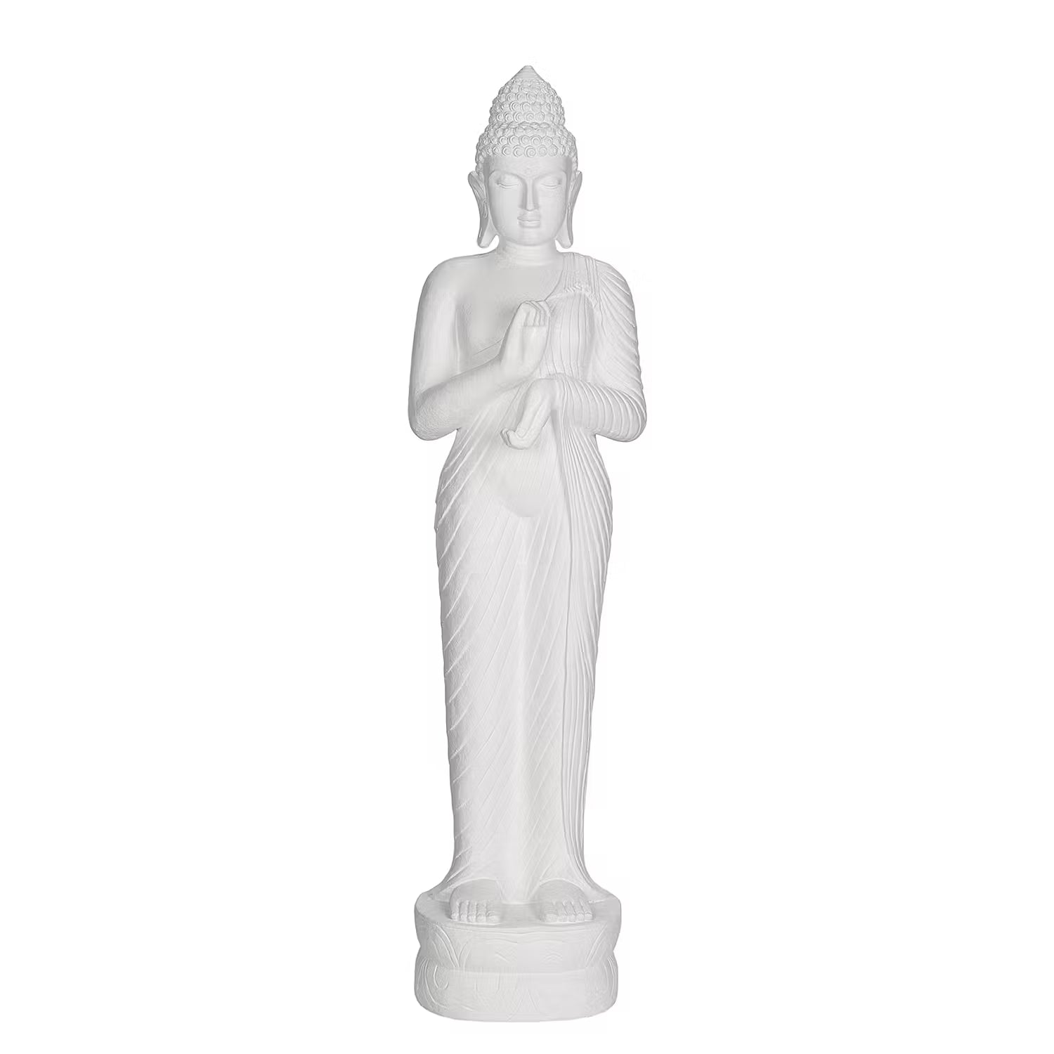 BUDDHA Deko-Statue - Magnesia - Weiß