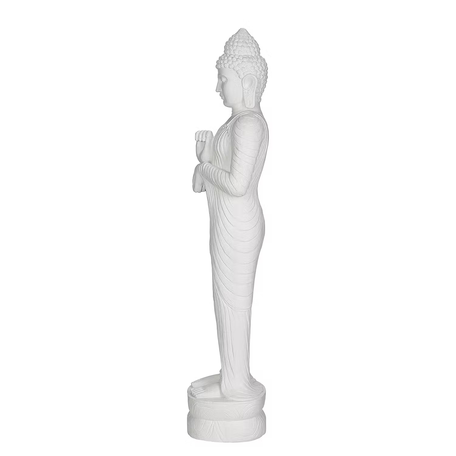 BUDDHA Deko-Statue - Magnesia - Weiß