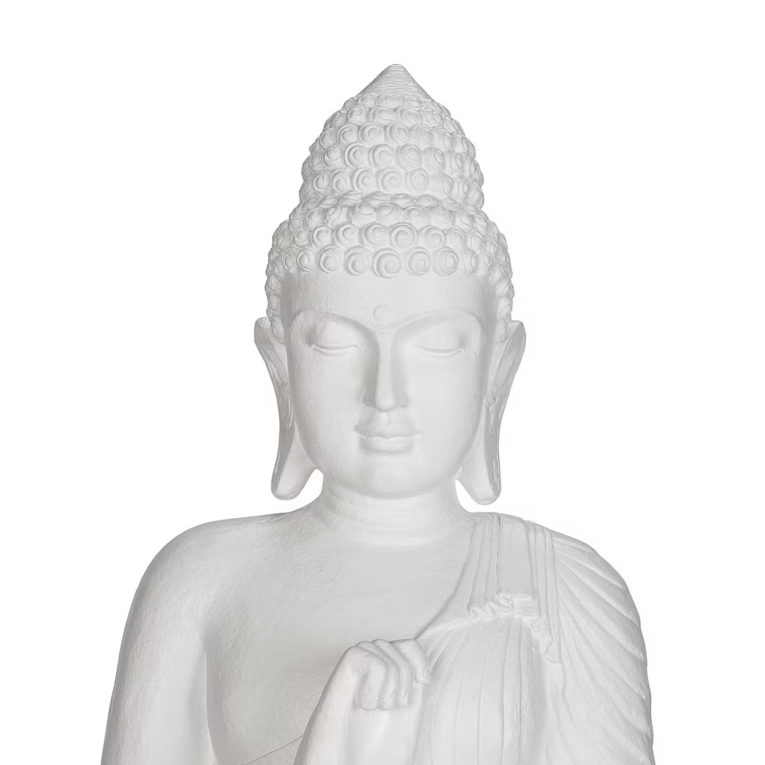 BUDDHA Deko-Statue - Magnesia - Weiß