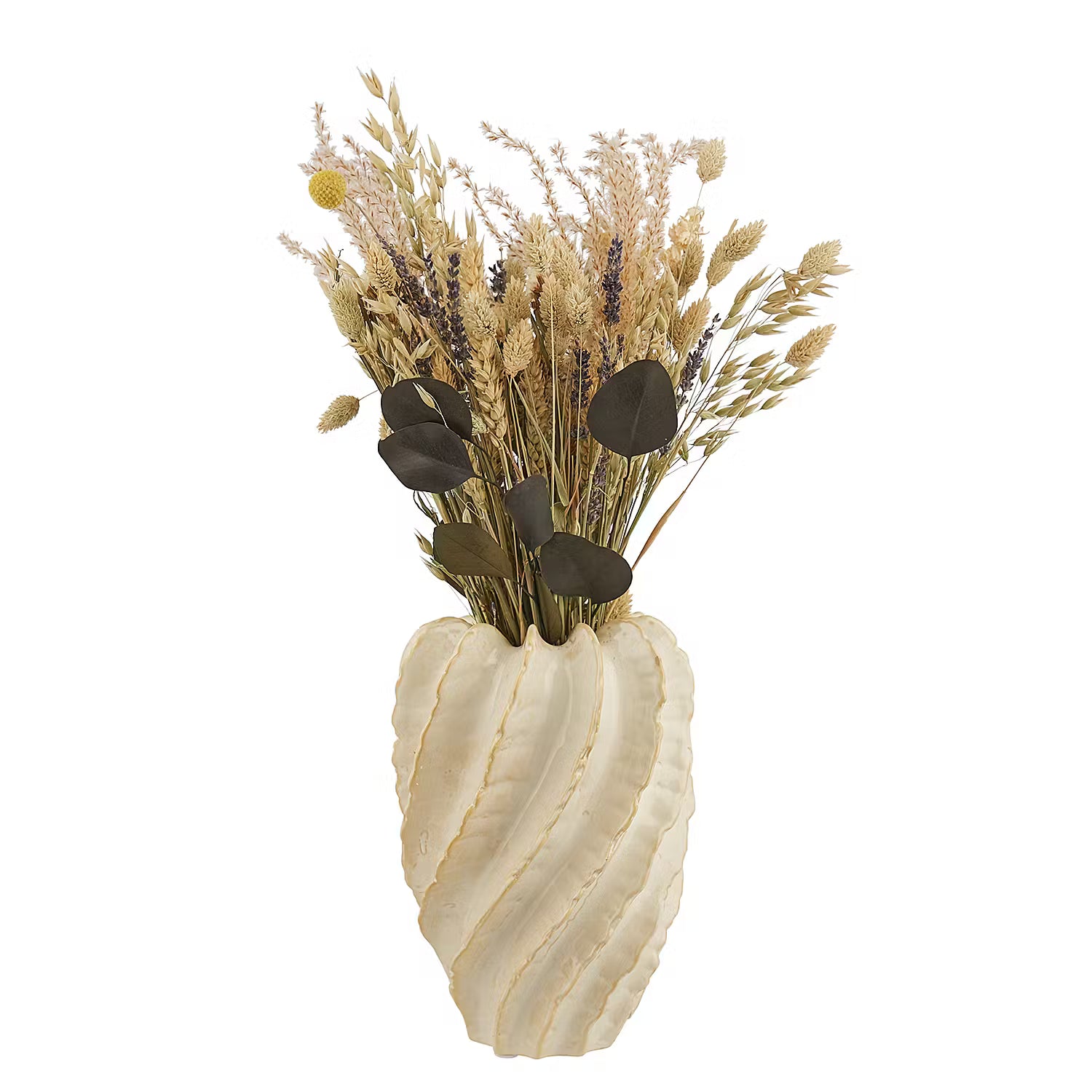 ORGANIC Vase - Steingut - Beige