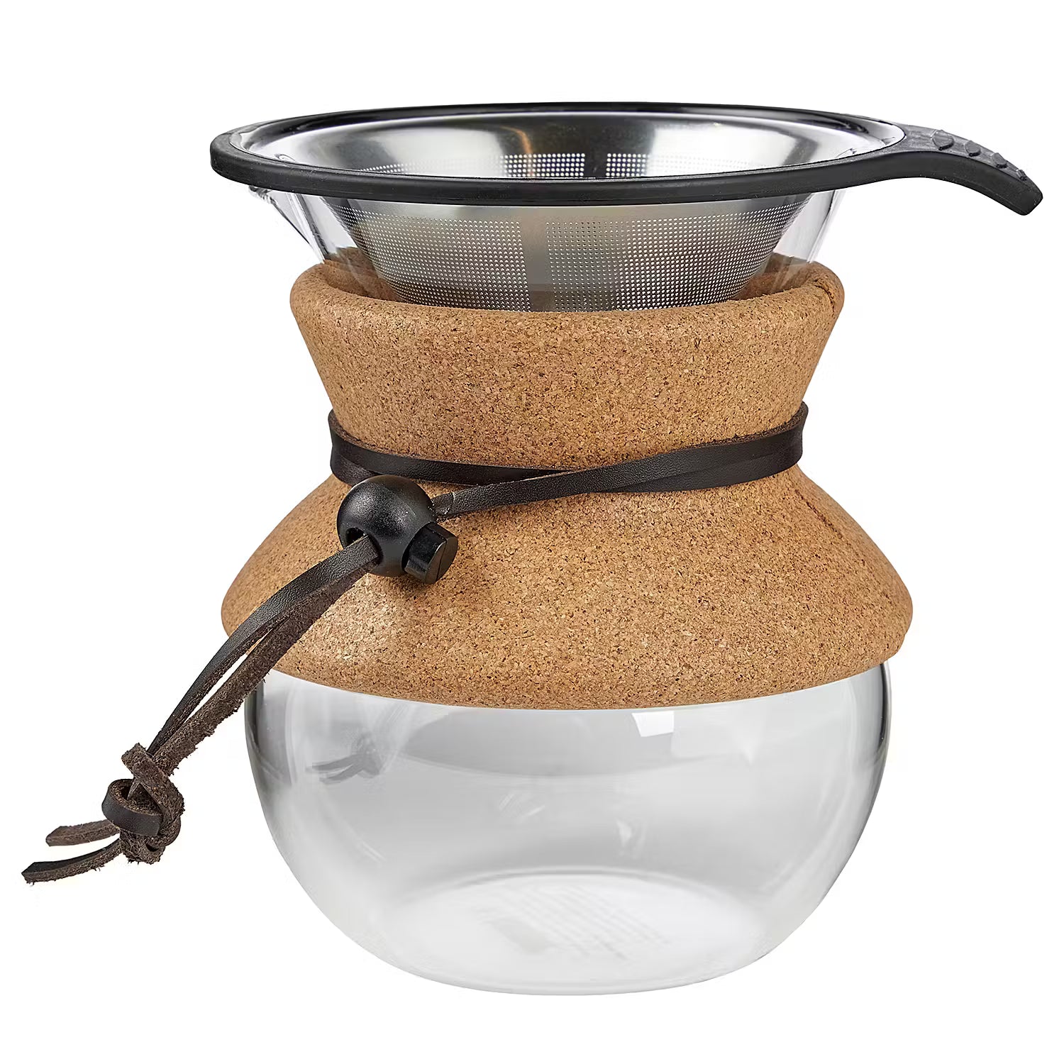 BODUM Kaffeebereiter - Borosilikatglas / Edelstahl / Silikon / Kunststoff - Fassungsvermögen: 0.5 L