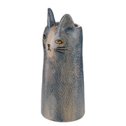 MIMI Mini-Vase Katze - Steingut - Grau