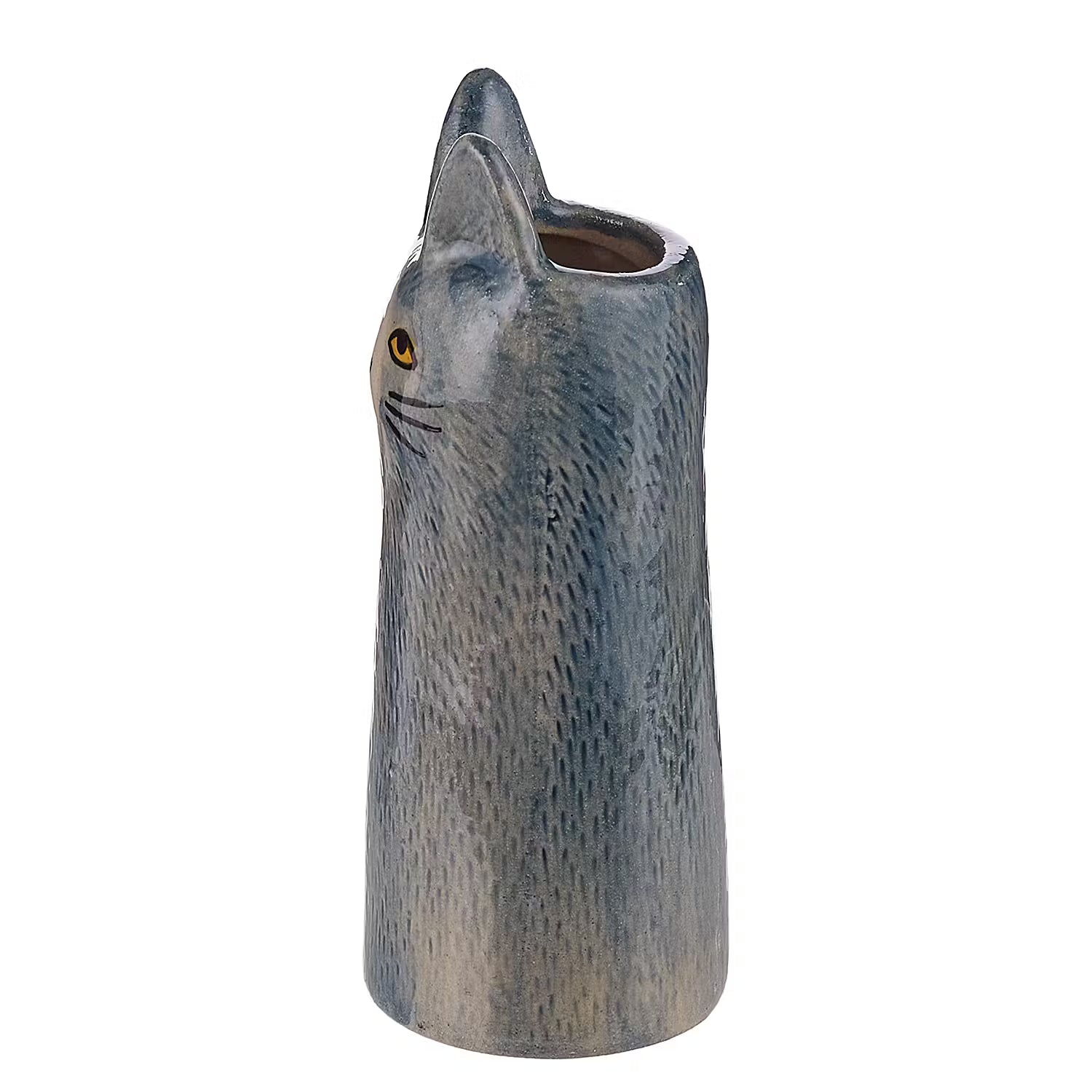 MIMI Mini-Vase Katze - Steingut - Grau
