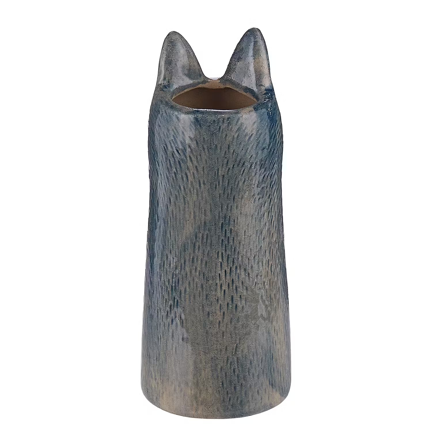 MIMI Mini-Vase Katze - Steingut - Grau