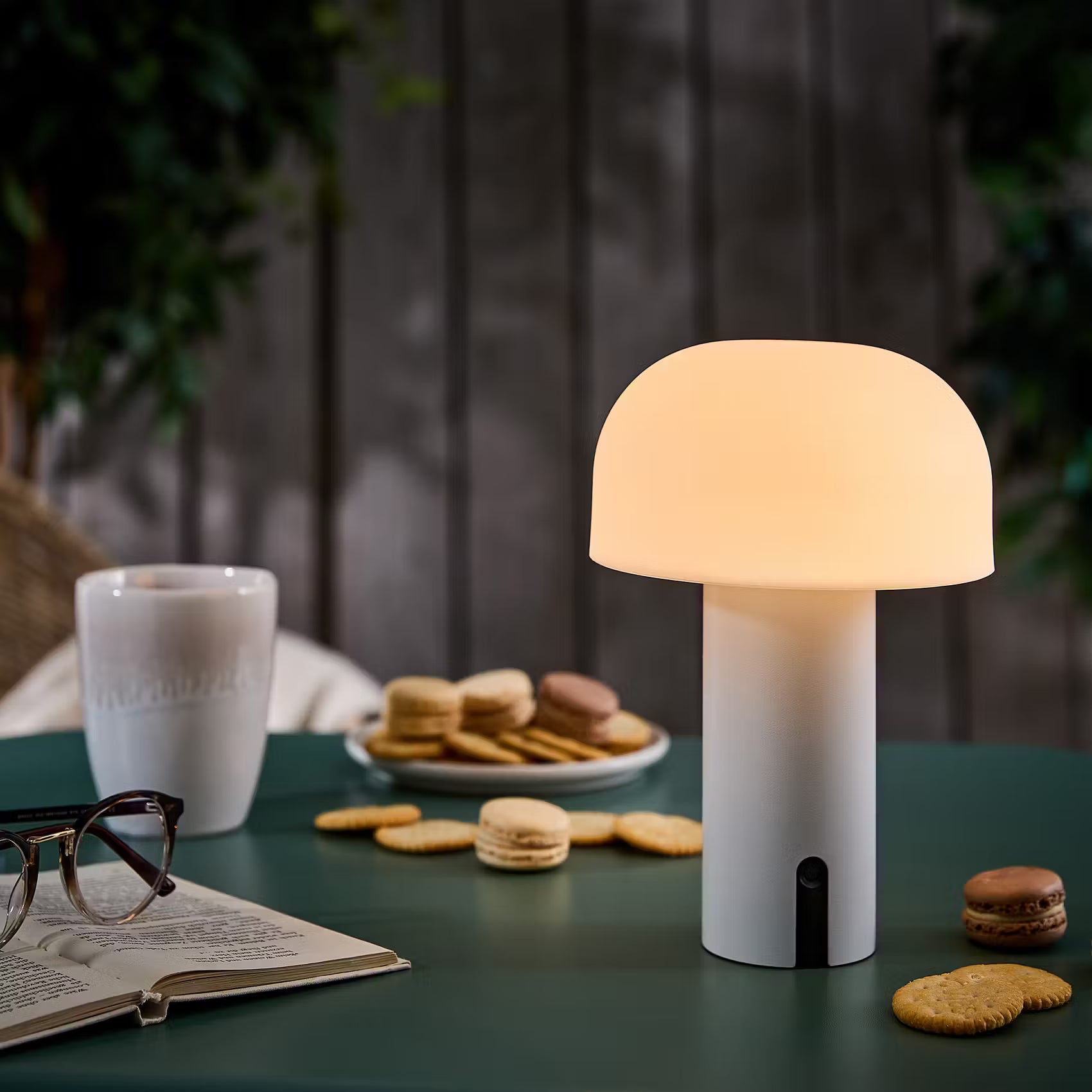 MUSHROOM Outdoor-Leuchte - Polypropylen / Aluminium - Weiß