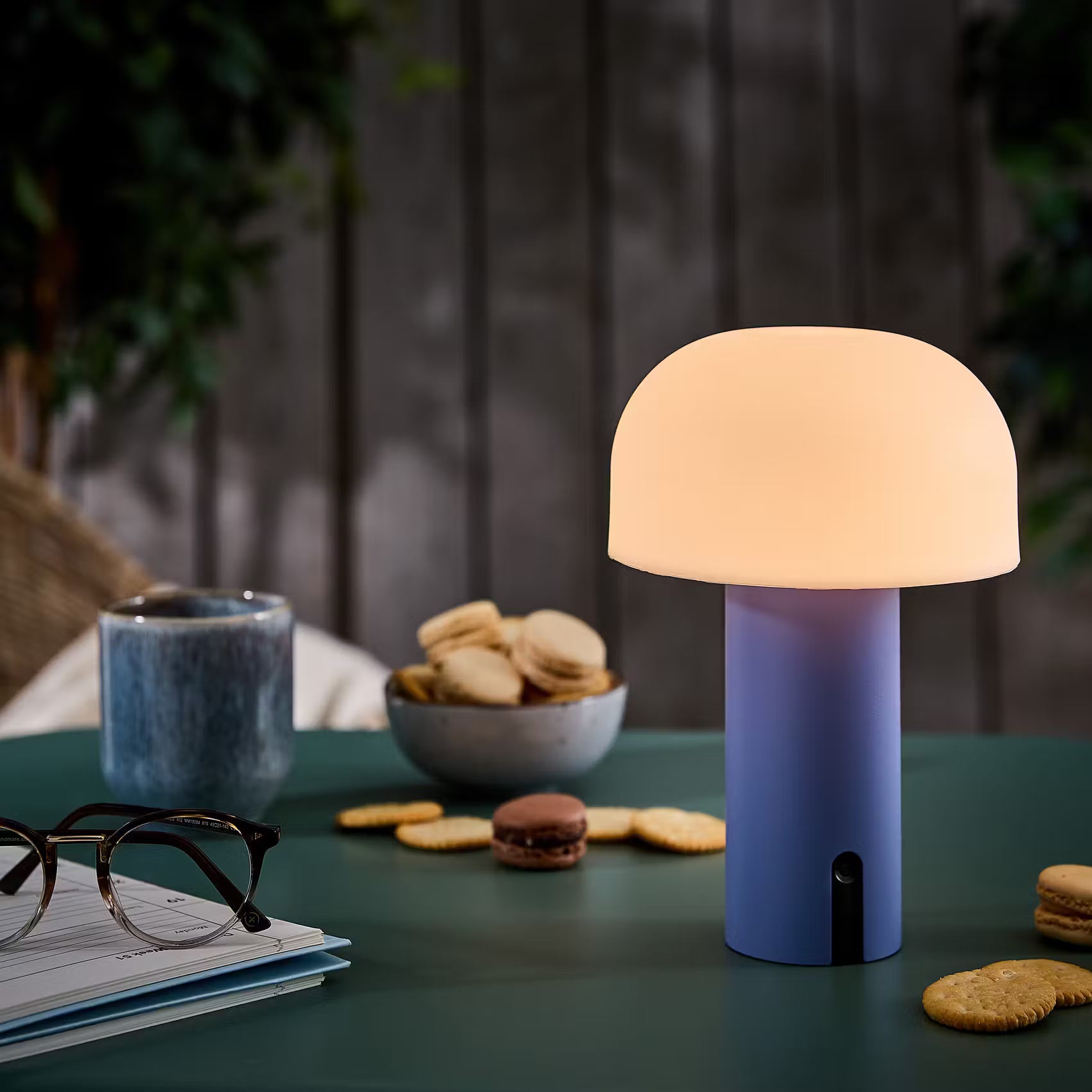 MUSHROOM Outdoor-Leuchte - Polypropylen / Aluminium - Blau