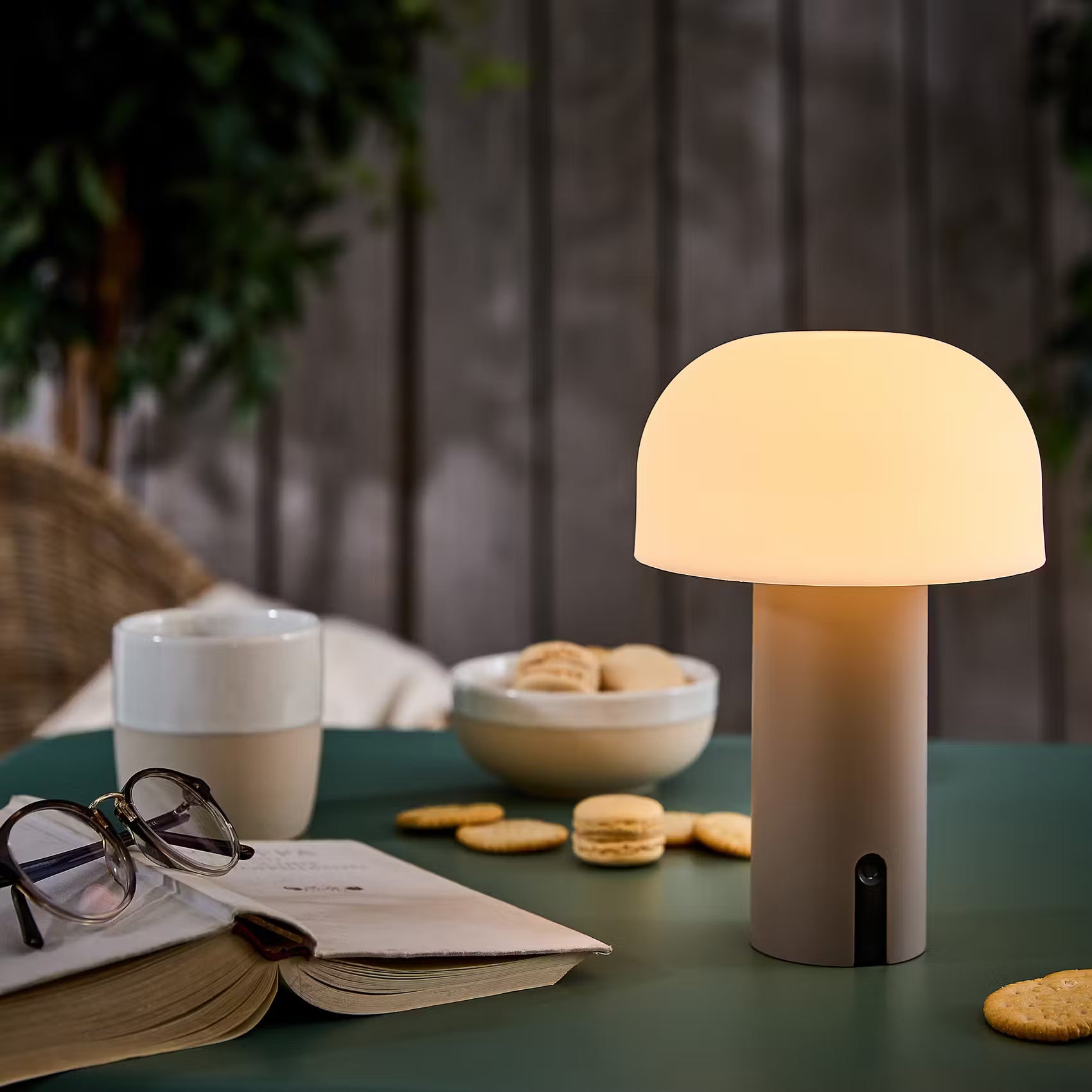 MUSHROOM Outdoor-Leuchte - Polypropylen / Aluminium - Taupe