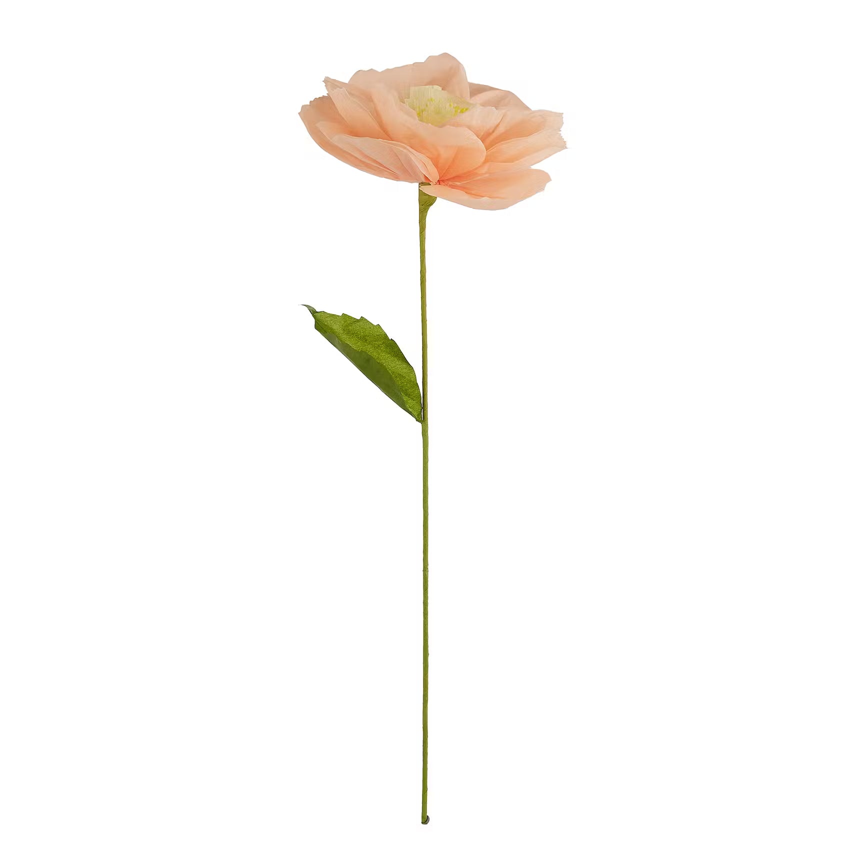 BLOOM Deko-Blume - Papier / Eisen - Pastellorange - Apricot
